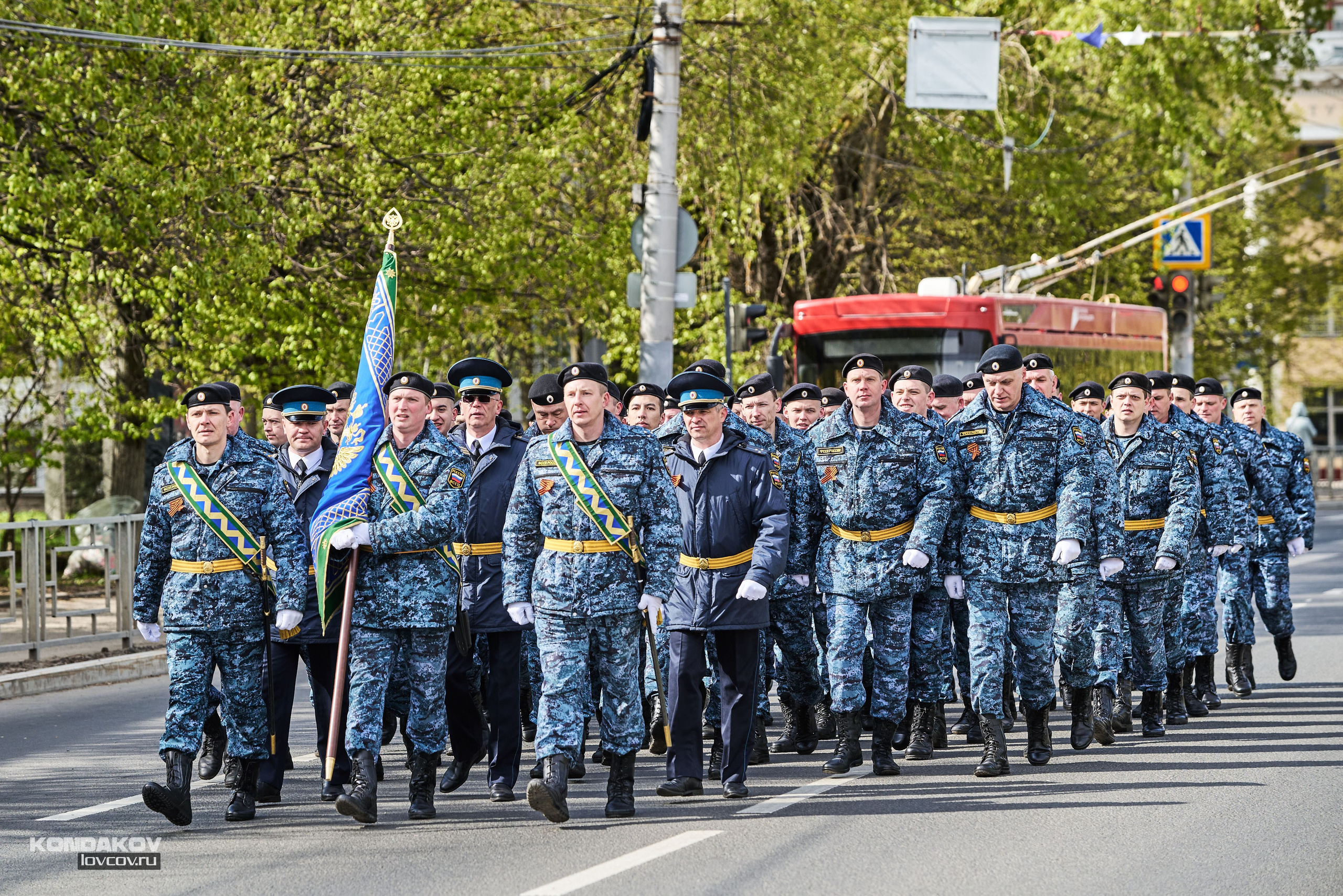 Парад в честь празднования День Победы 9 мая 2024 года в городе Иваново