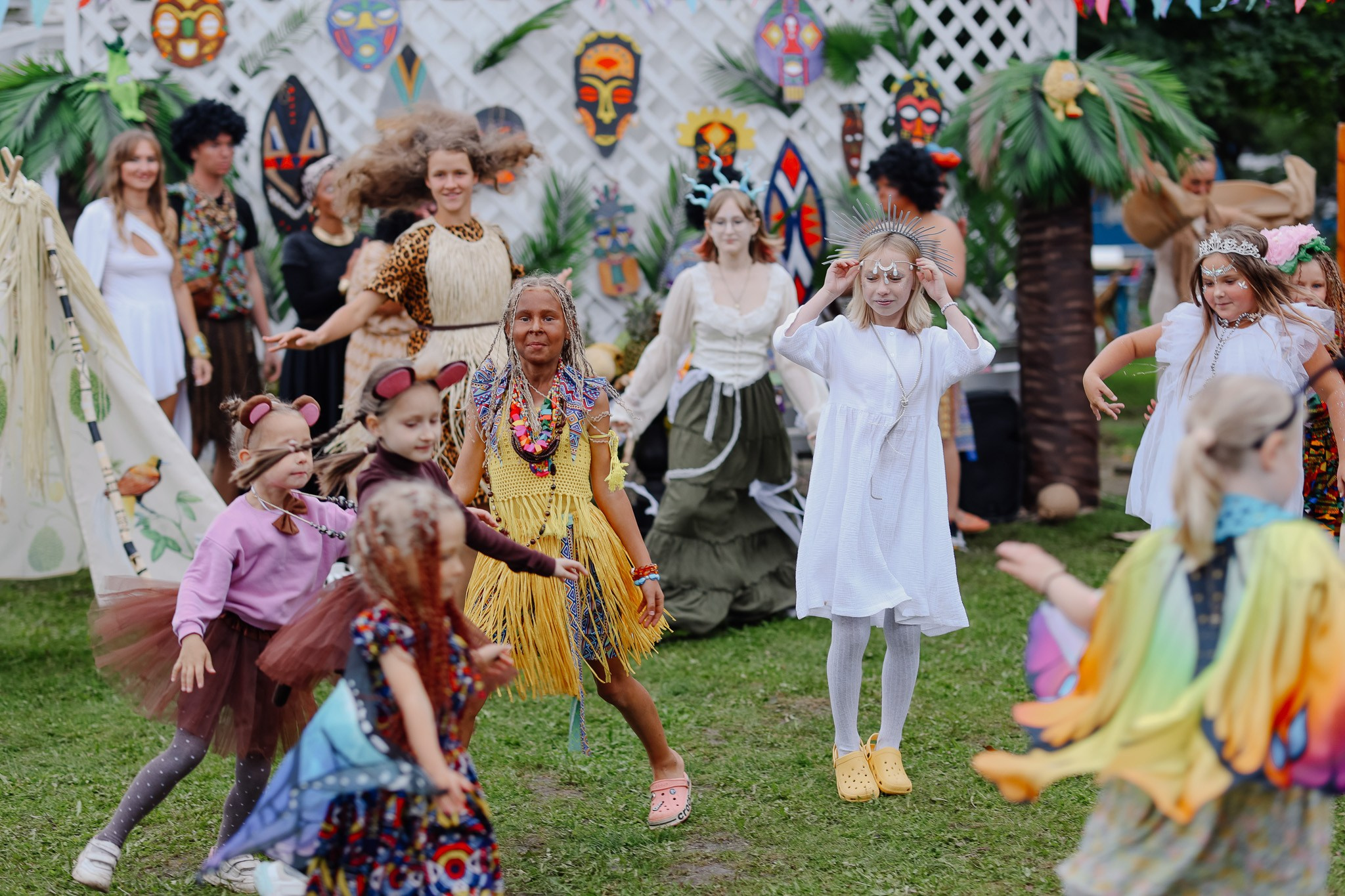 Репортажная съёмка детского праздника за городом. Женский фотограф в Москве Ксения Казакова