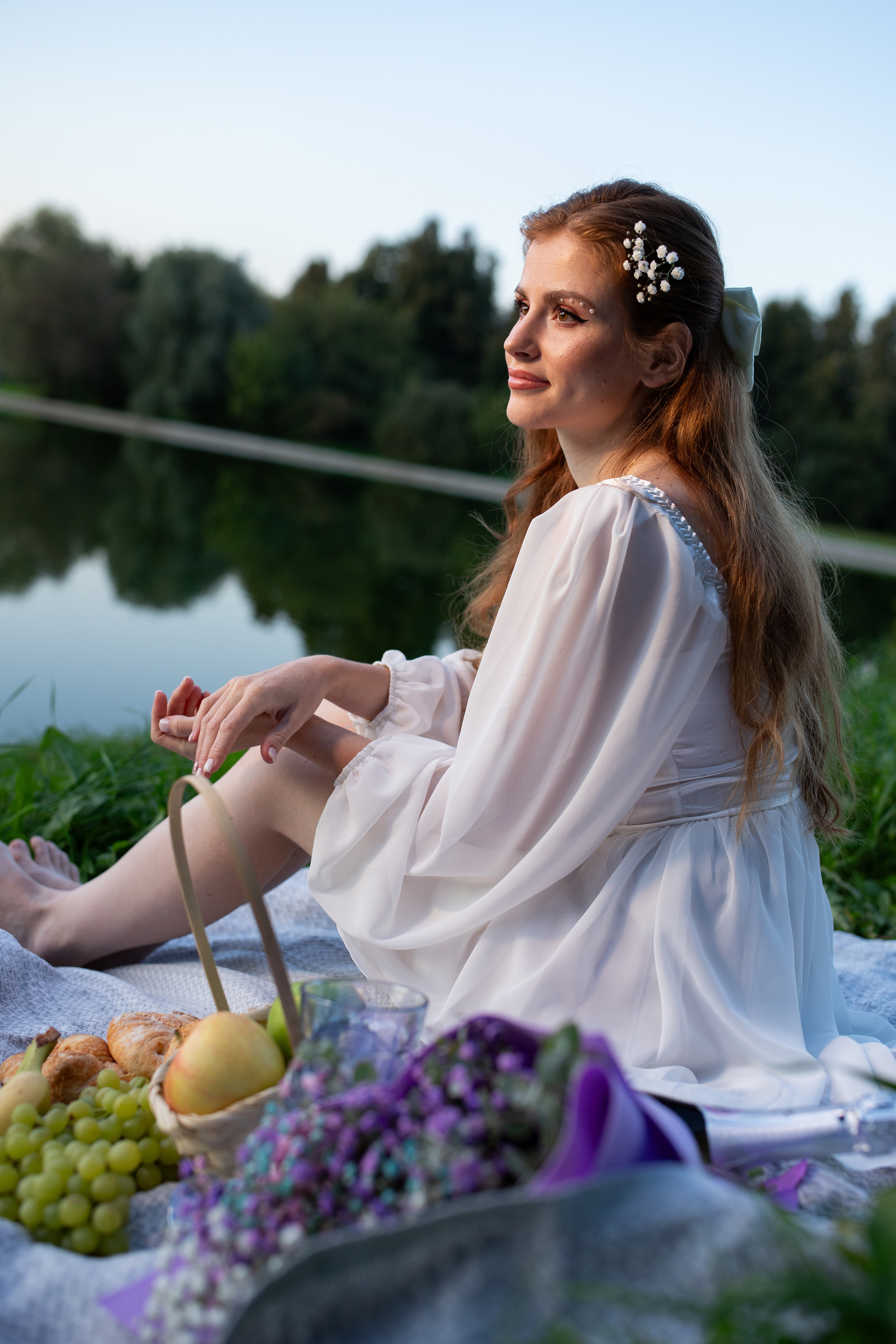 Алина, пикник на закате. Фотограф Виктор Степанов