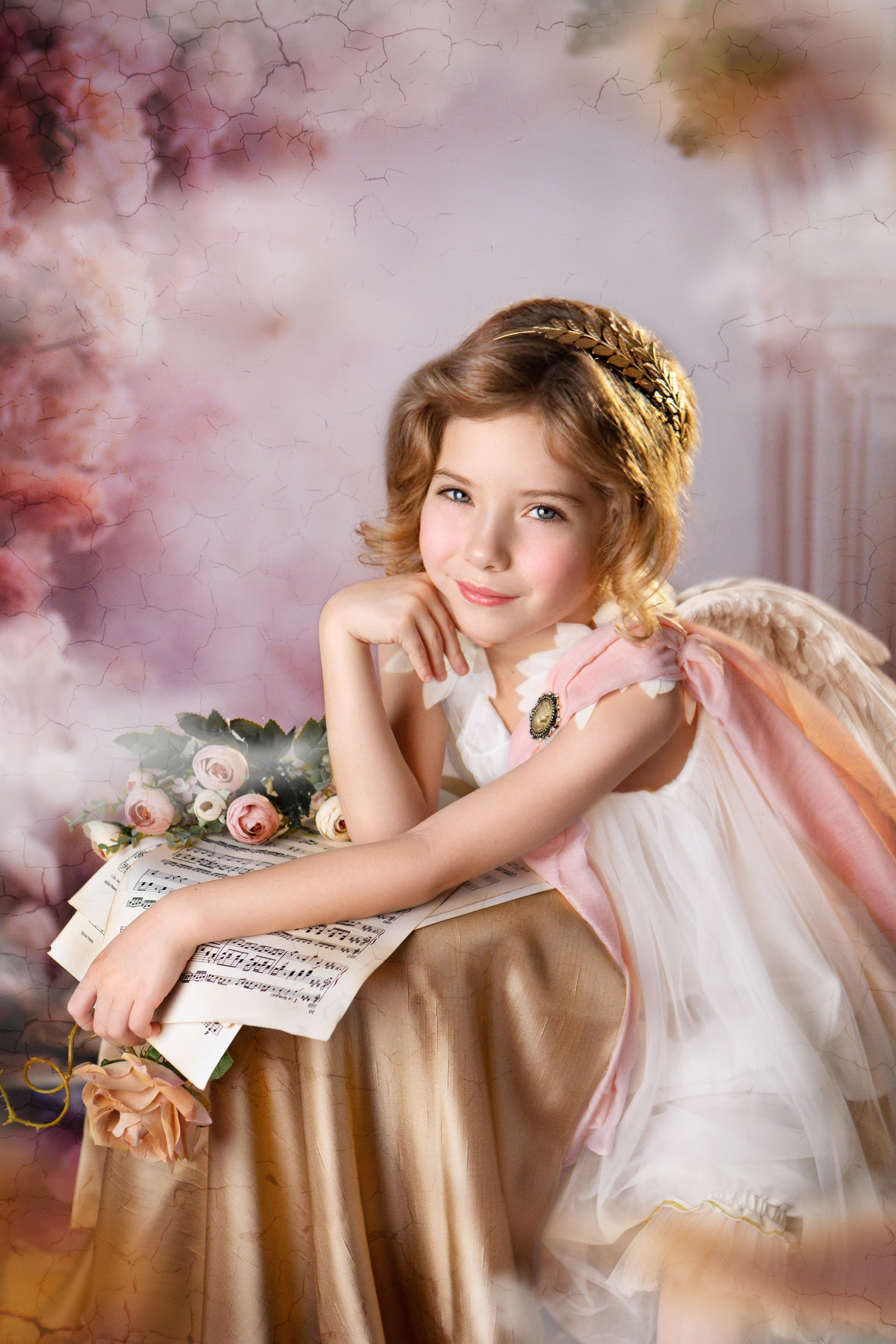 «Нежный ангел». Ульяночка. Детский и ньюборн фотограф в Санкт-Петербурге Марина Айдинян