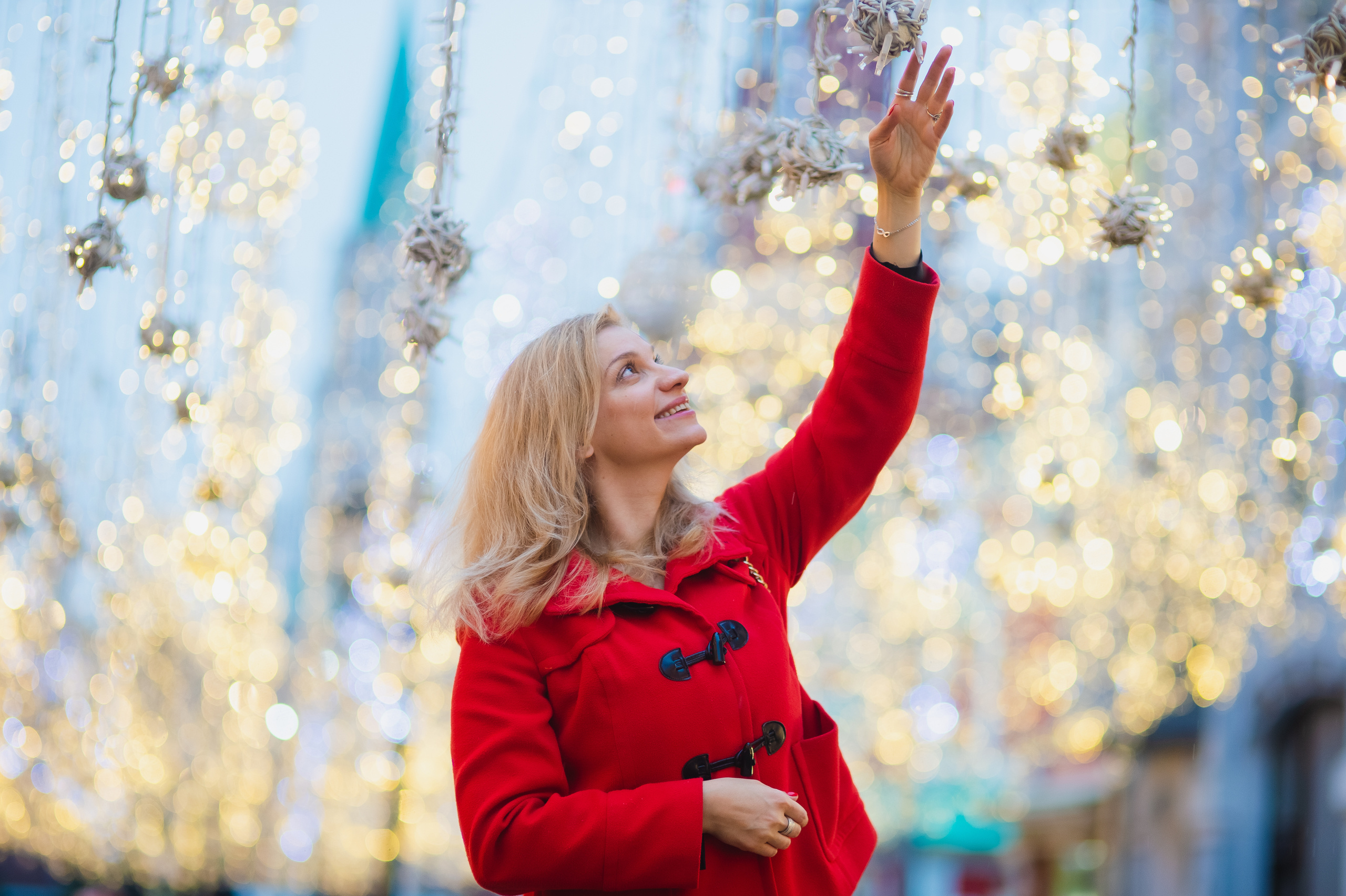 Евгения фотосессия в центре Новогодней Москвы. Портретный фотограф в Москве, Московской области. Деловой портрет