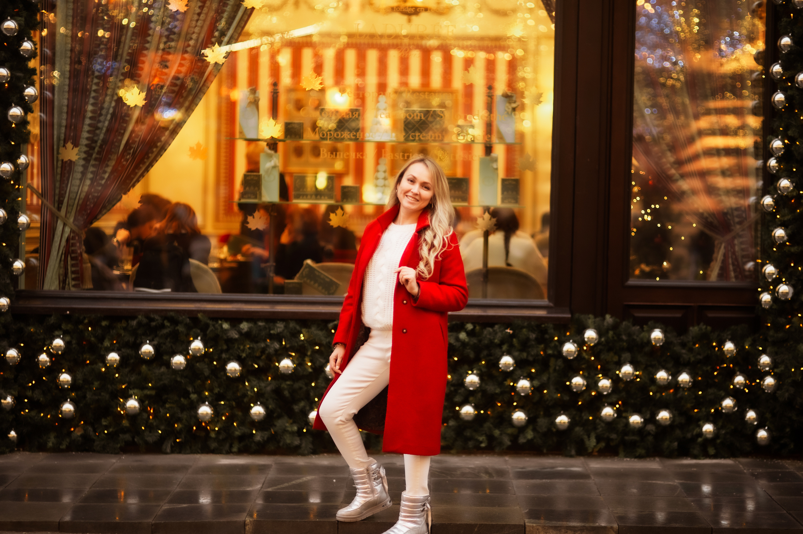 Фотосессия для Яны в Новогодней Москве. Портретный фотограф в Москве, Московской области. Деловой портрет