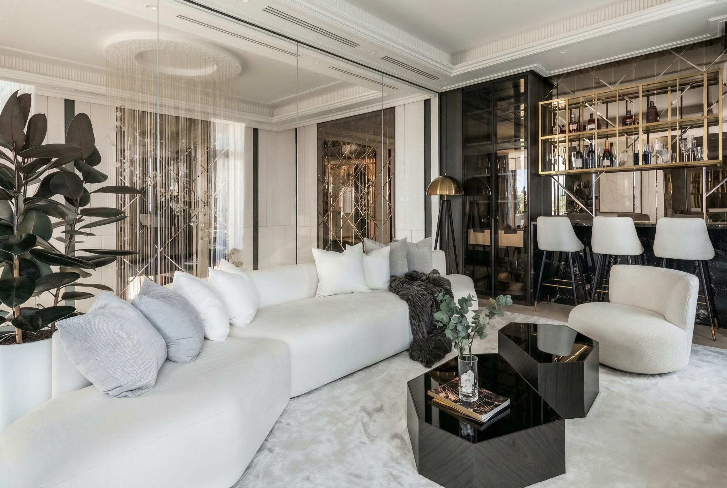 Дизайн двухуровневого пентхауса 500 м² с террасами и Wellness-зоной | Валерия Котович