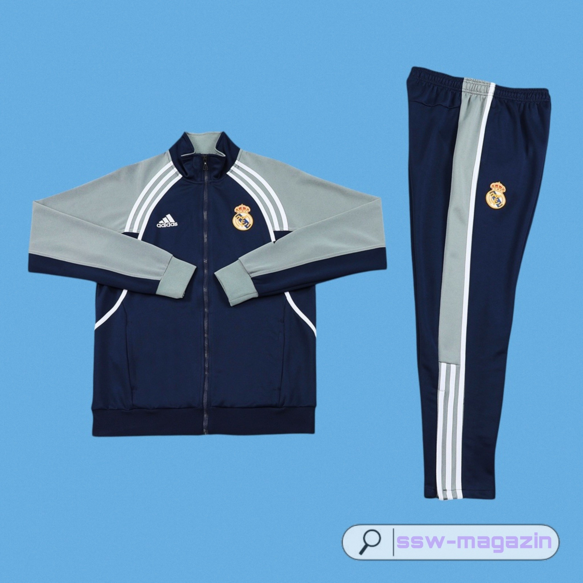 Серый костюм Real Madrid 2025-2026 купить. Футбольный магазин — ssw_magazin