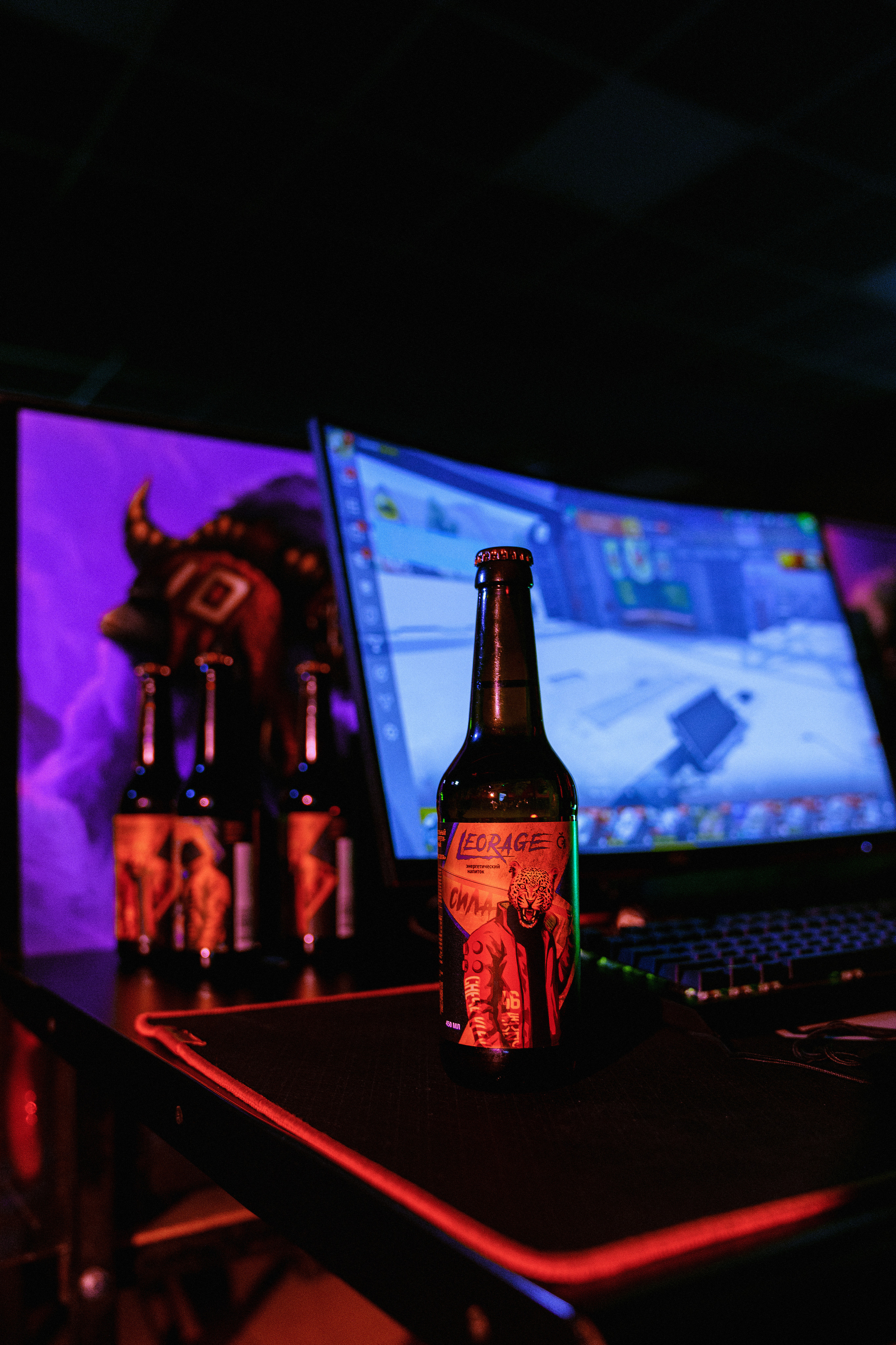 Реклама энергетика Leorage от Cesky lev. Портретный, семейный и свадебный фотограф в Курске Роман Сазонов