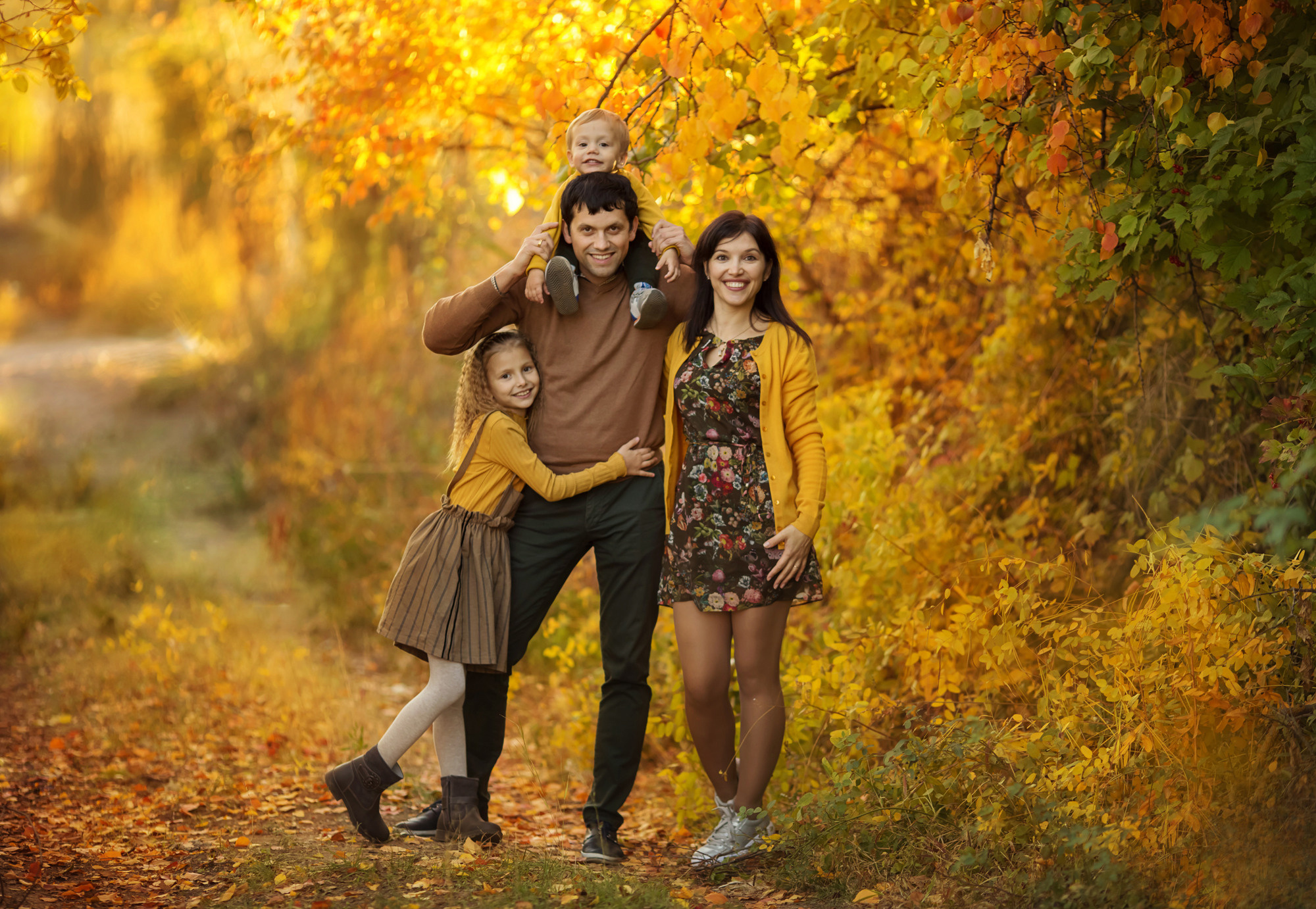 осенняя семейная фотосессия в ростове