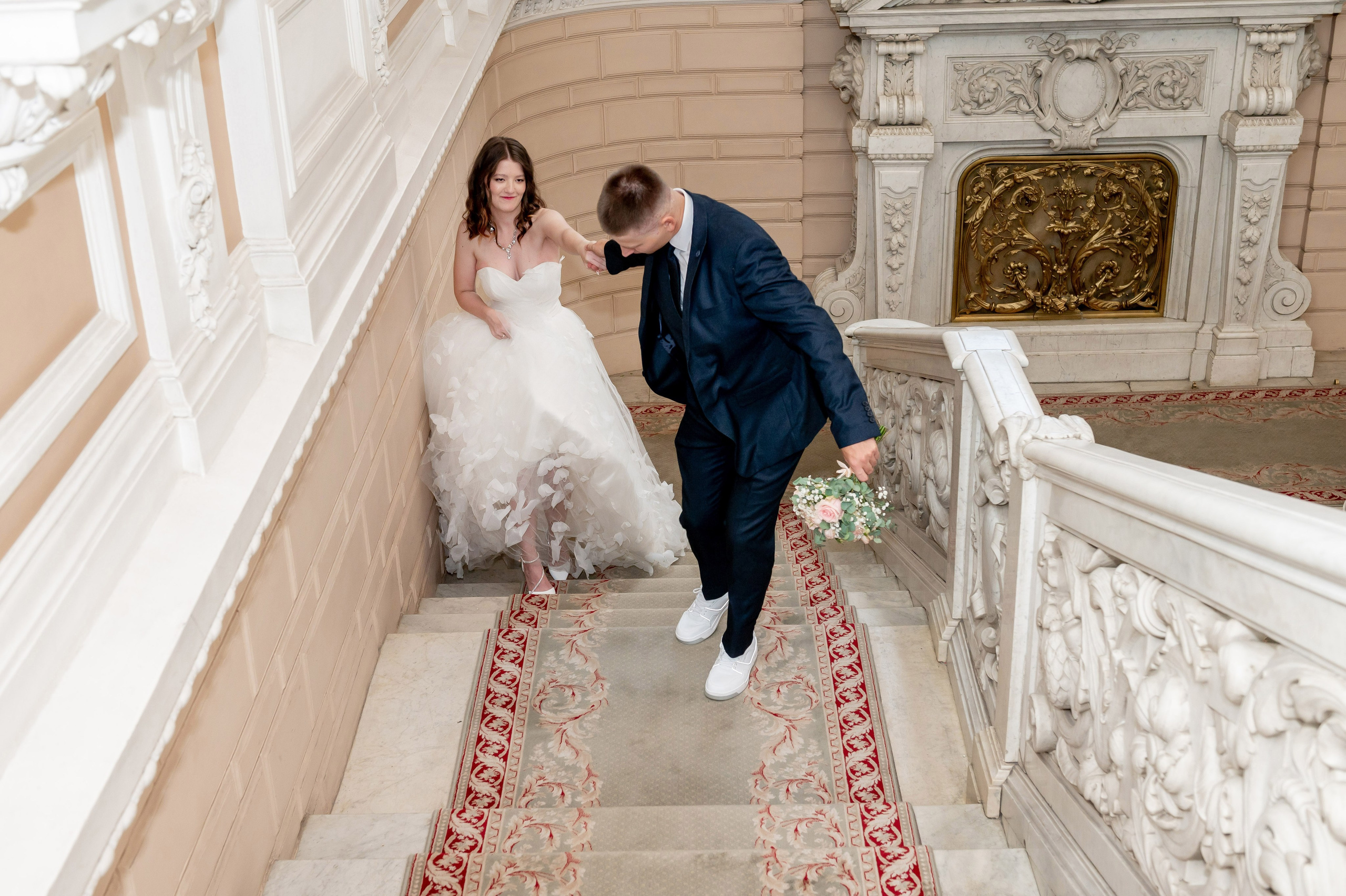 Зажигательная и динамичная свадебная фотосессия Анастасии и Максима. Портретный, семейный и свадебный фотограф в Санкт-Петербурге и в Пушкине Ширяев Денис