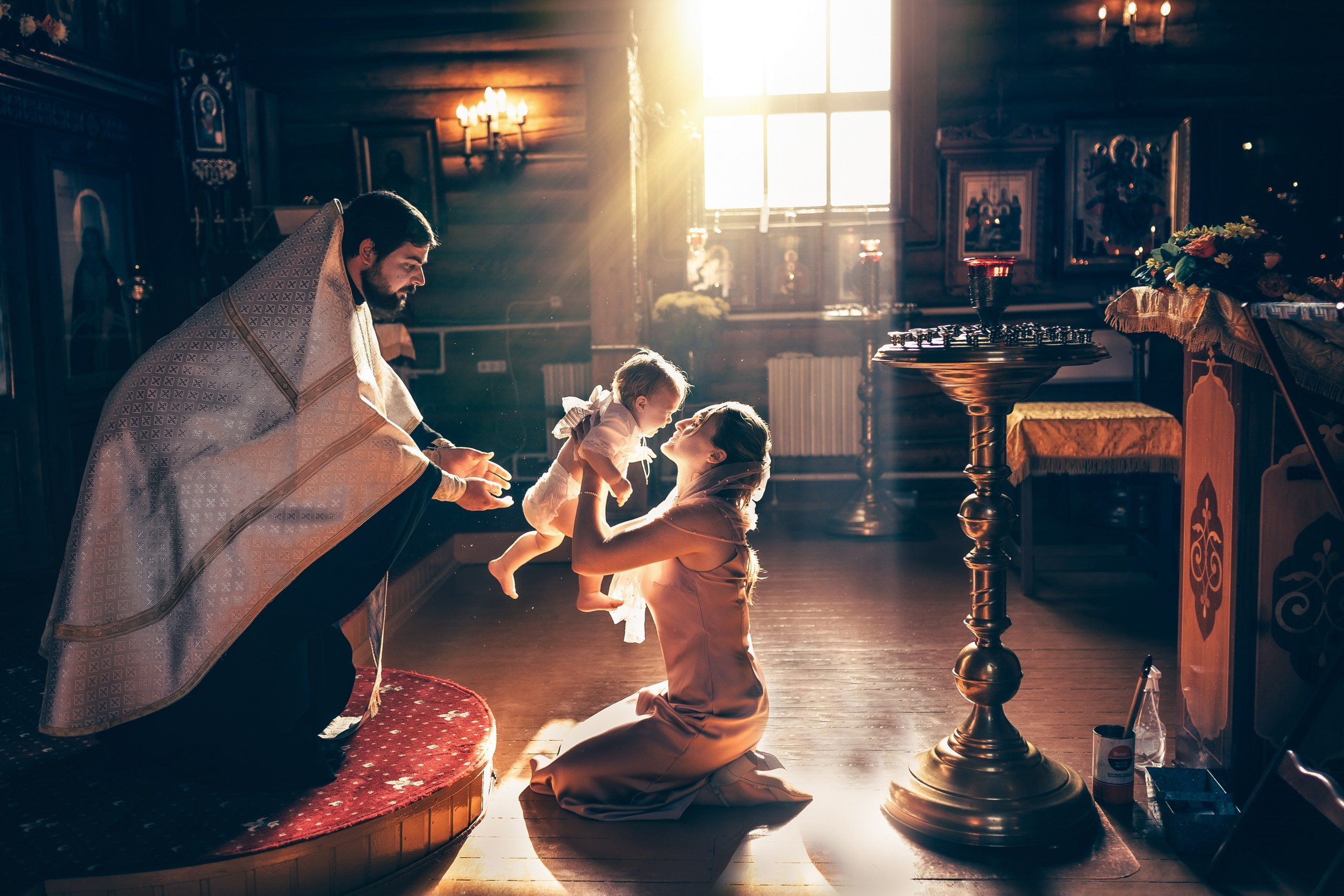 Таинство Крещения. Семейный LIFESTYLE фотограф в Москве