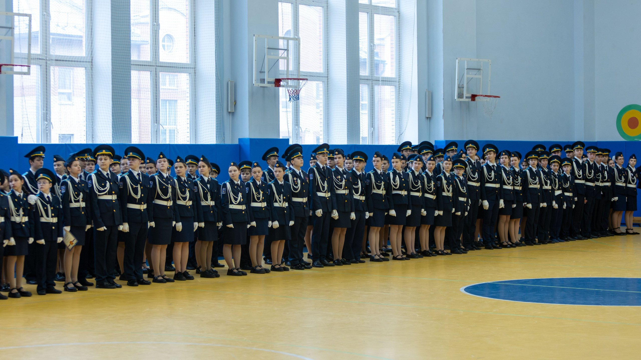 посвящение в кадеты гимназия №7 Подольск общий вид зала