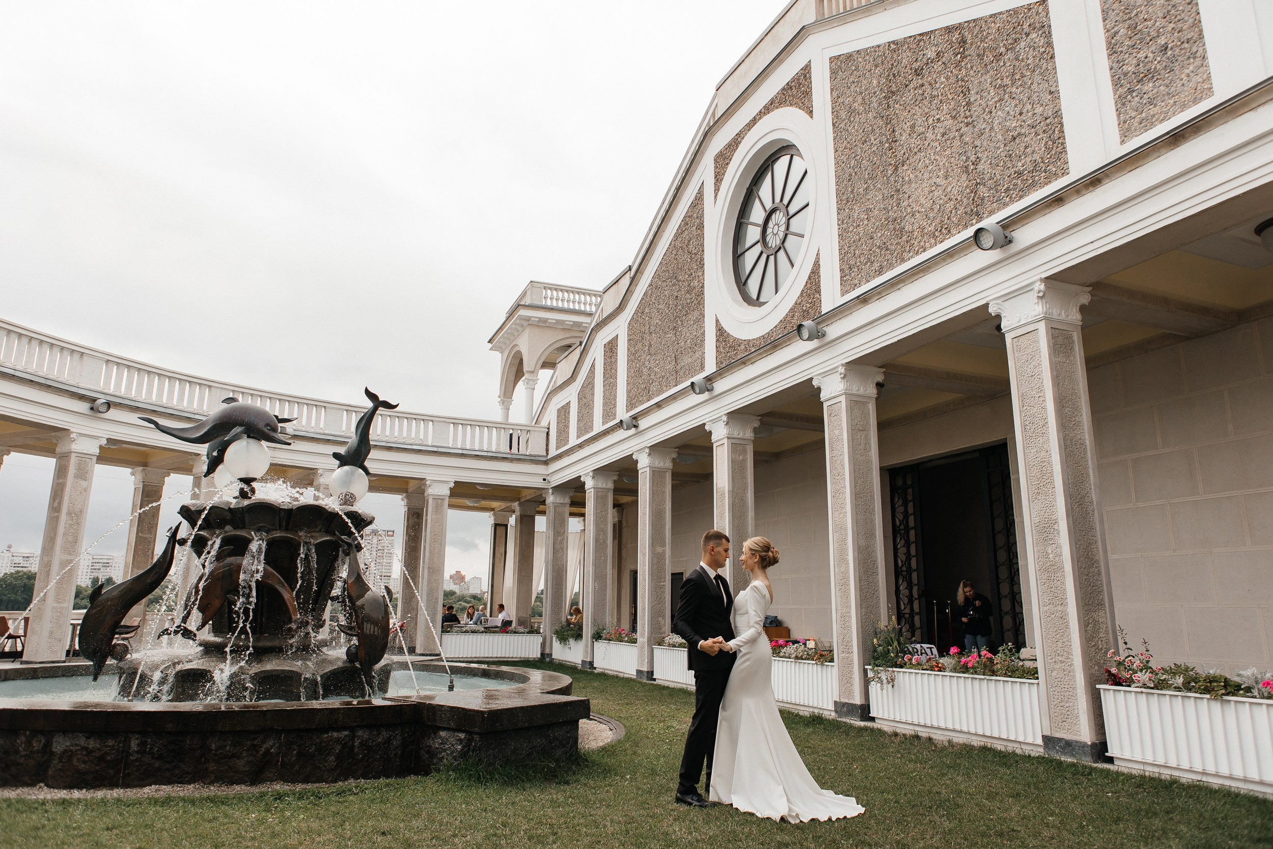 Свадебная прогулка на Северном Речном вокзале в Москве