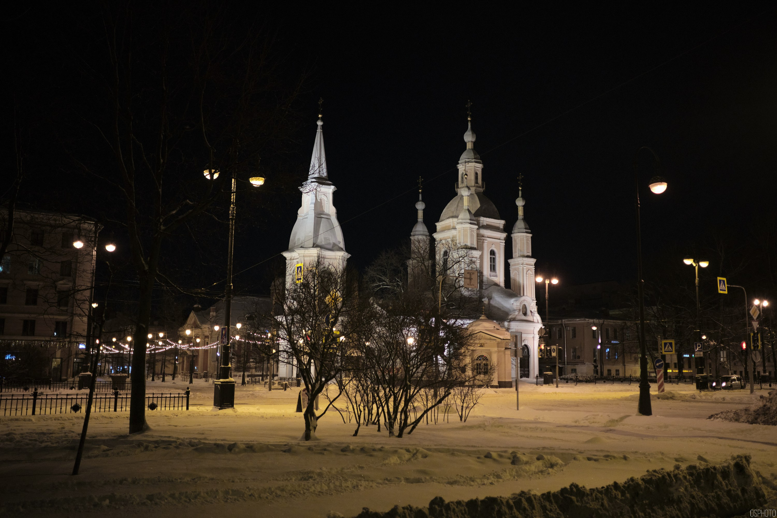 Снег и туман в Санкт-Петербурге. Фотографъ Сергѣевъ. Поймать мгновеніе