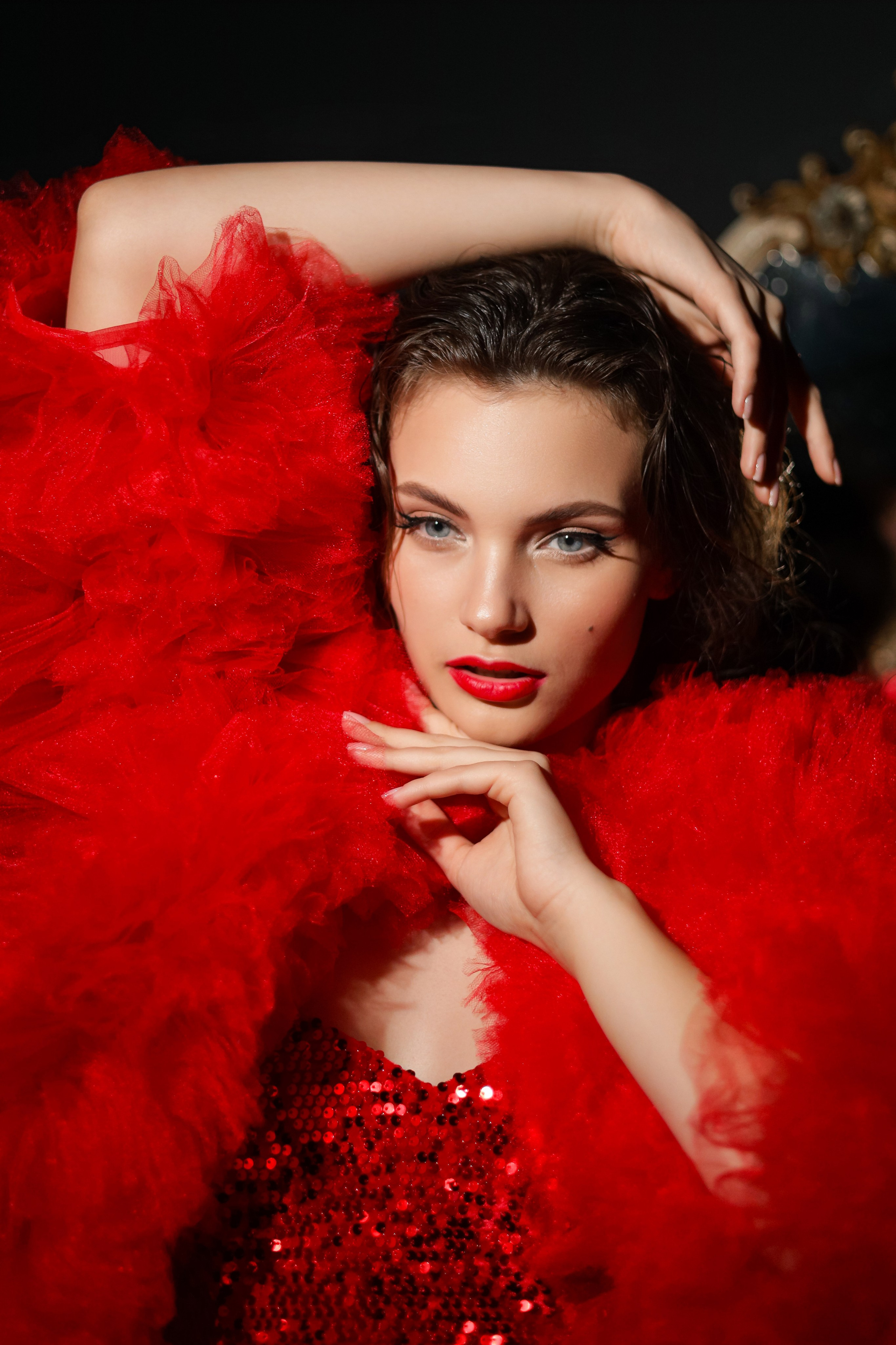 Роскошная Кристина и красный бархат. Свадебный фотограф Беларусь Ольга Козыренко