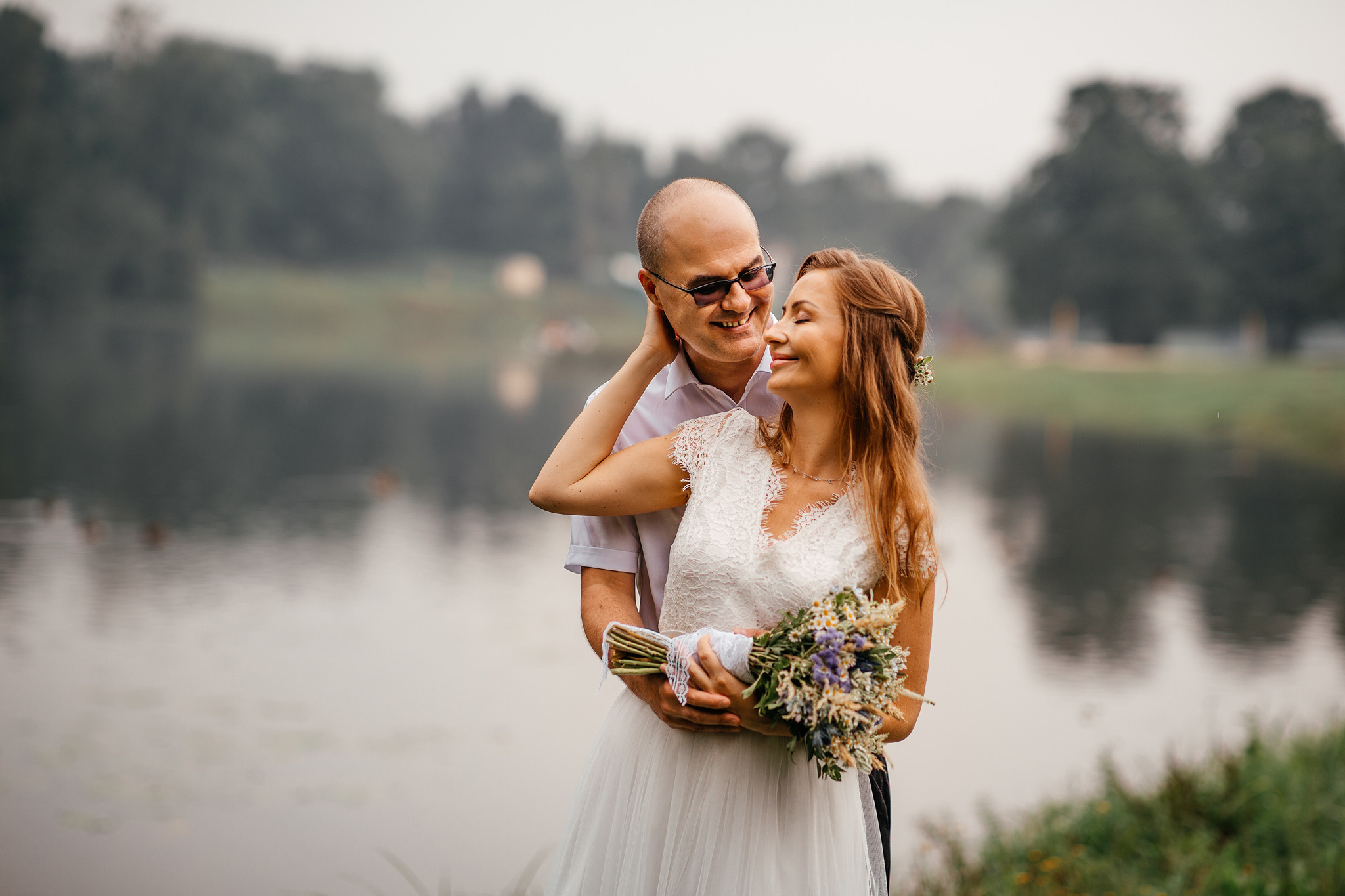 Свадебная фотосессия в парке Кузьминки