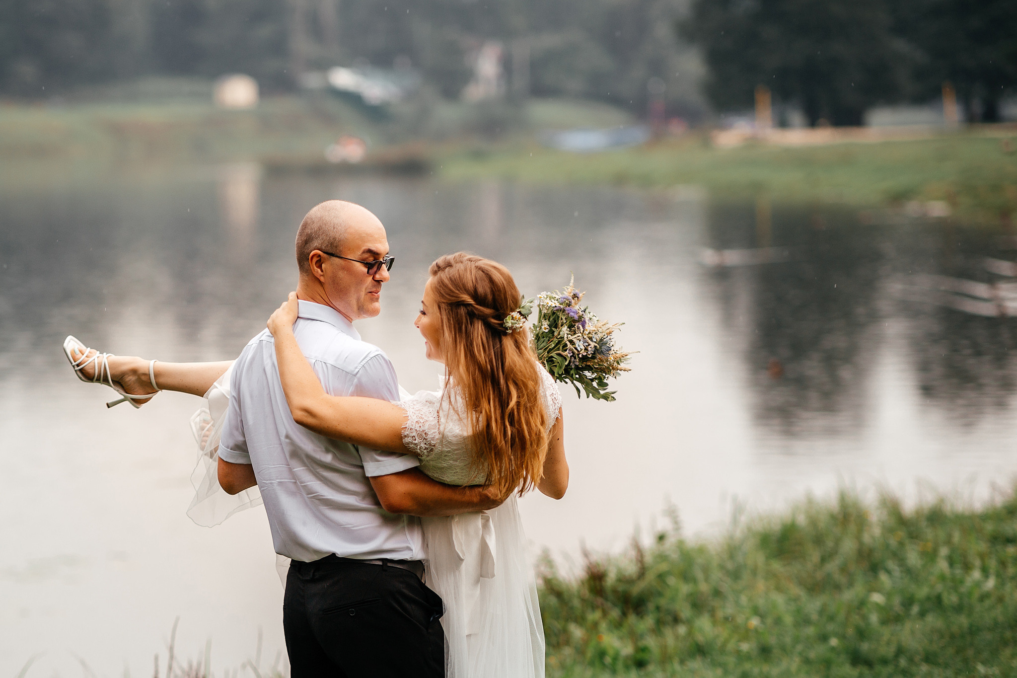 Свадебная фотосессия в парке Кузьминки