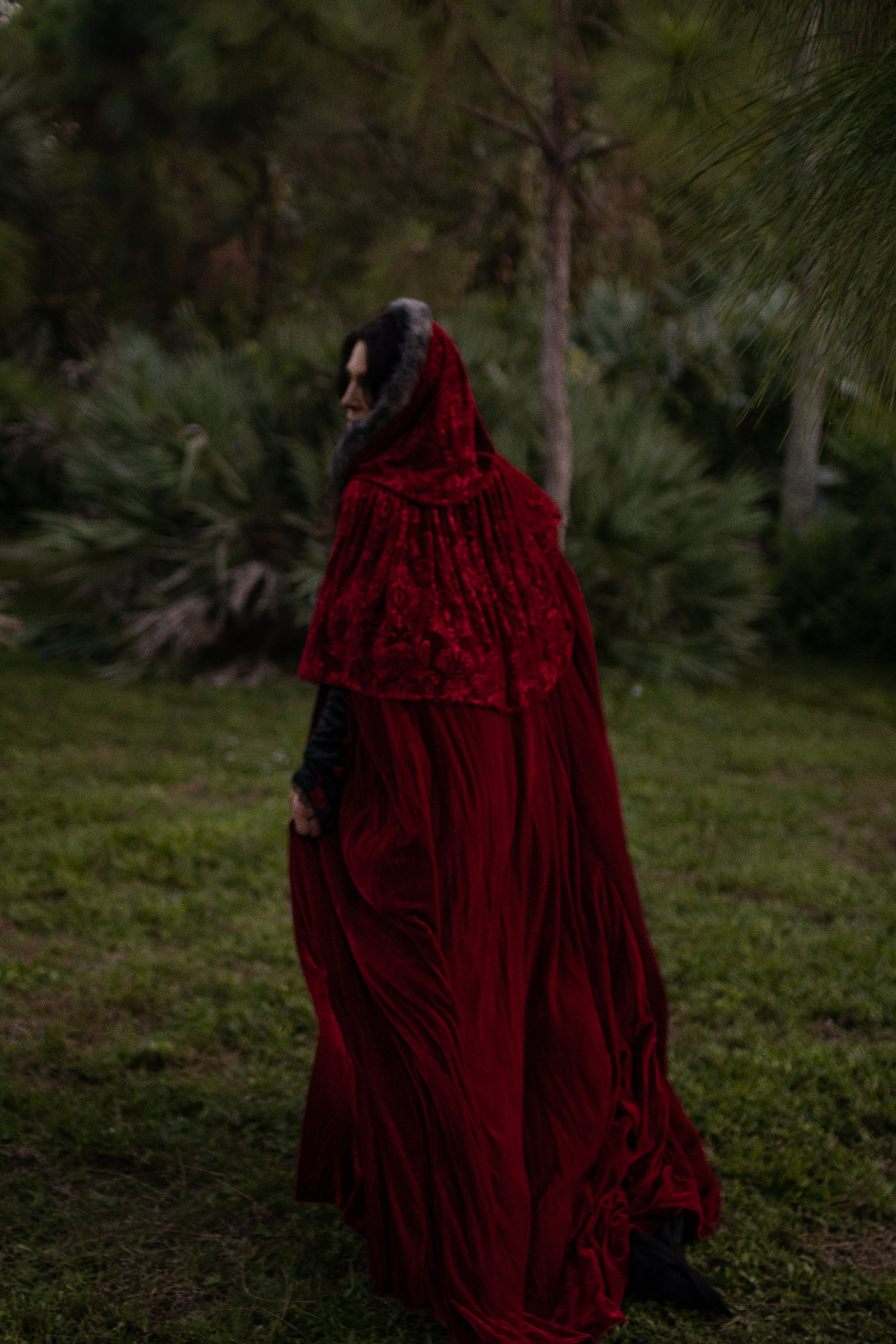 Halloween Themed Photoshoot in Little Red Riding Hood Style. Delray Beach Photographer