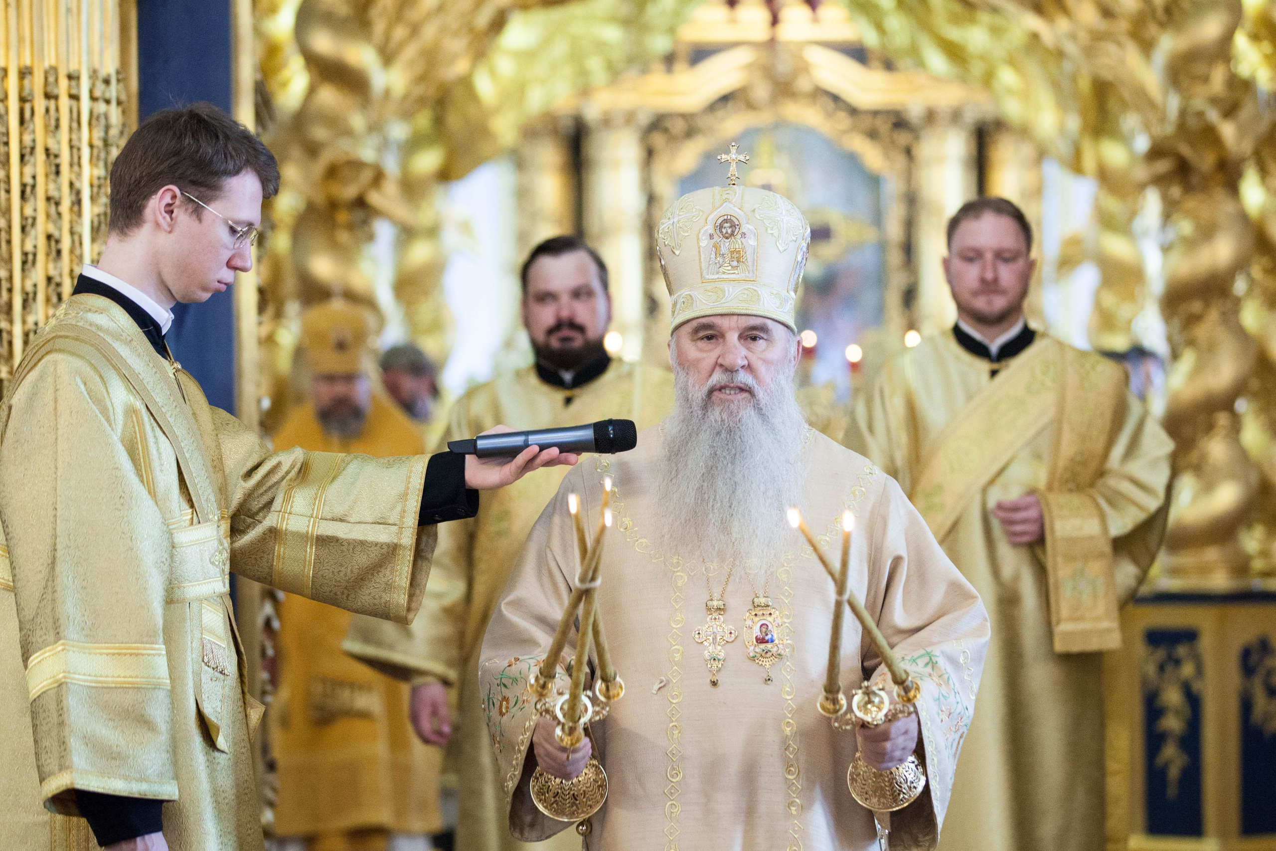 МИТРОПОЛИТ ВАРСОНОФИЙ СОВЕРШИЛ БОЖЕСТВЕННУЮ ЛИТУРГИЮ В НИКОЛО-БОГОЯВЛЕНСКОМ СОБОРЕ. НИКОЛО-БОГОЯВЛЕНСКИЙ МОРСКОЙ СОБОР