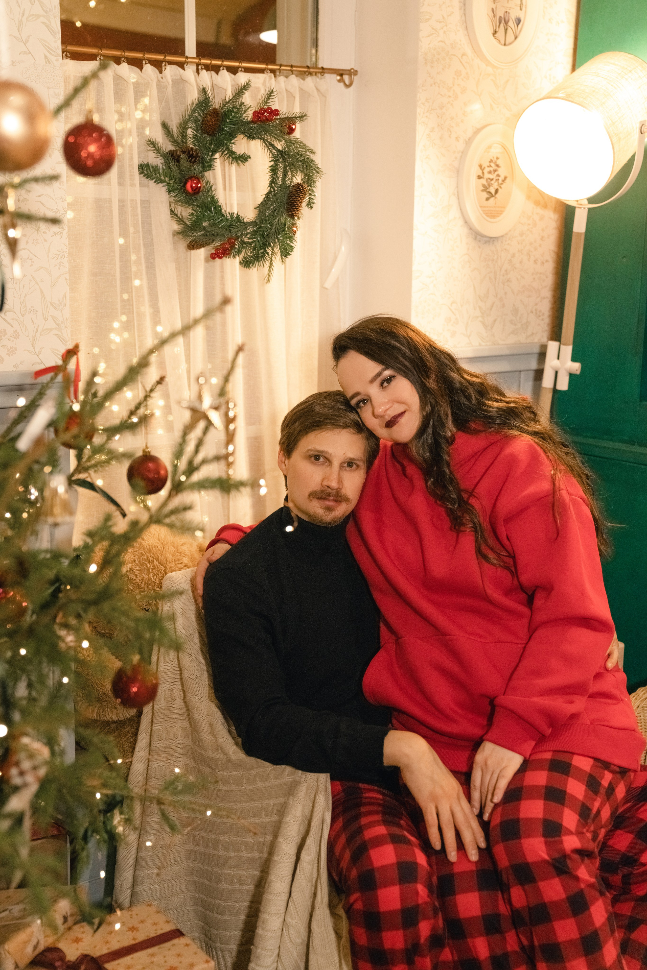 Семейная новогодняя фотоистория Полины и Андрея. Свадебный и семейный фотограф в Санкт-Петербурге Олеся Еремеева