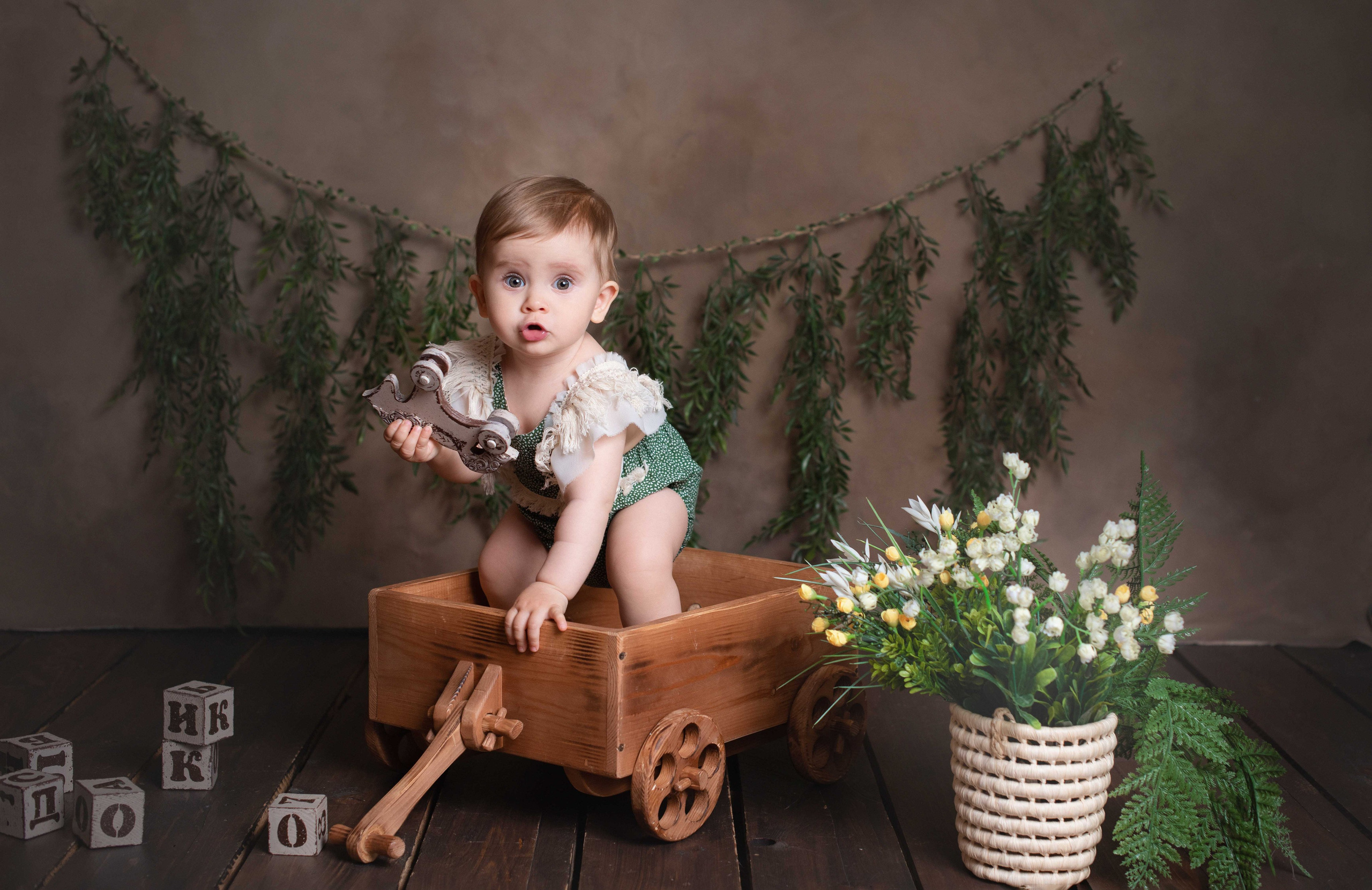 Фотозоны на Годик «Крафт». Фотограф Новорожденных во Владивостоке Ольга Галаницкая