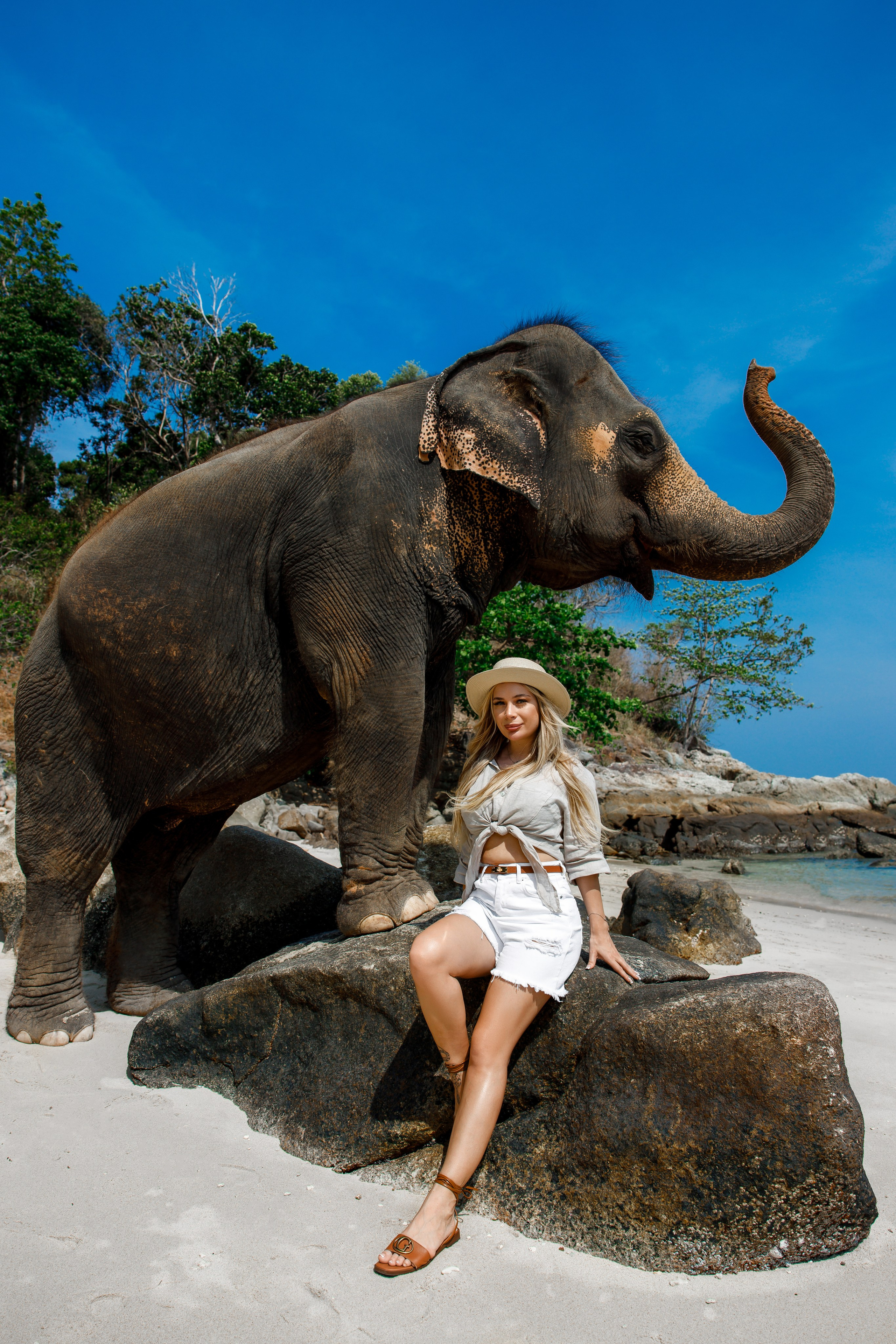 Фотосессия со слонами на Пхукете. Фотограф на Пхукете в Таиланде