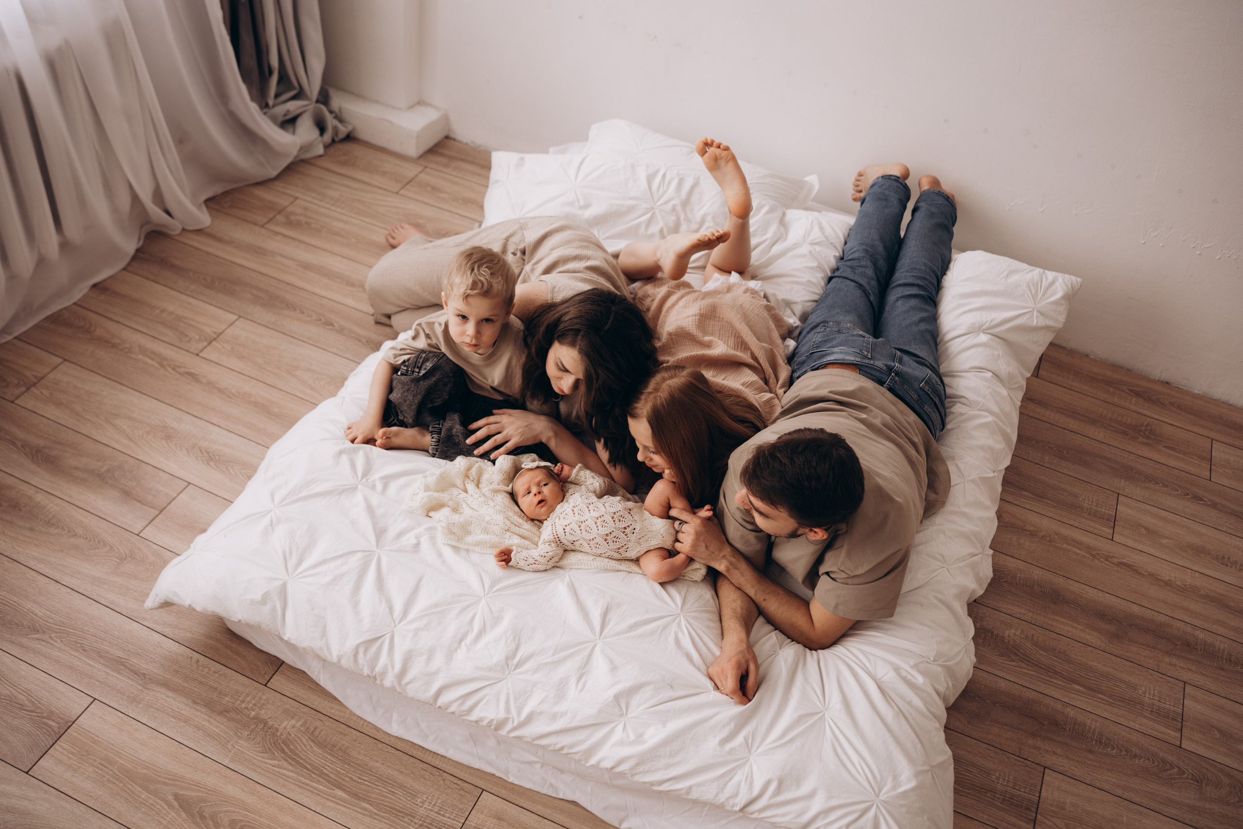 Фотограф Новорожденных в Москве. Семейные истории в стиле LIFE