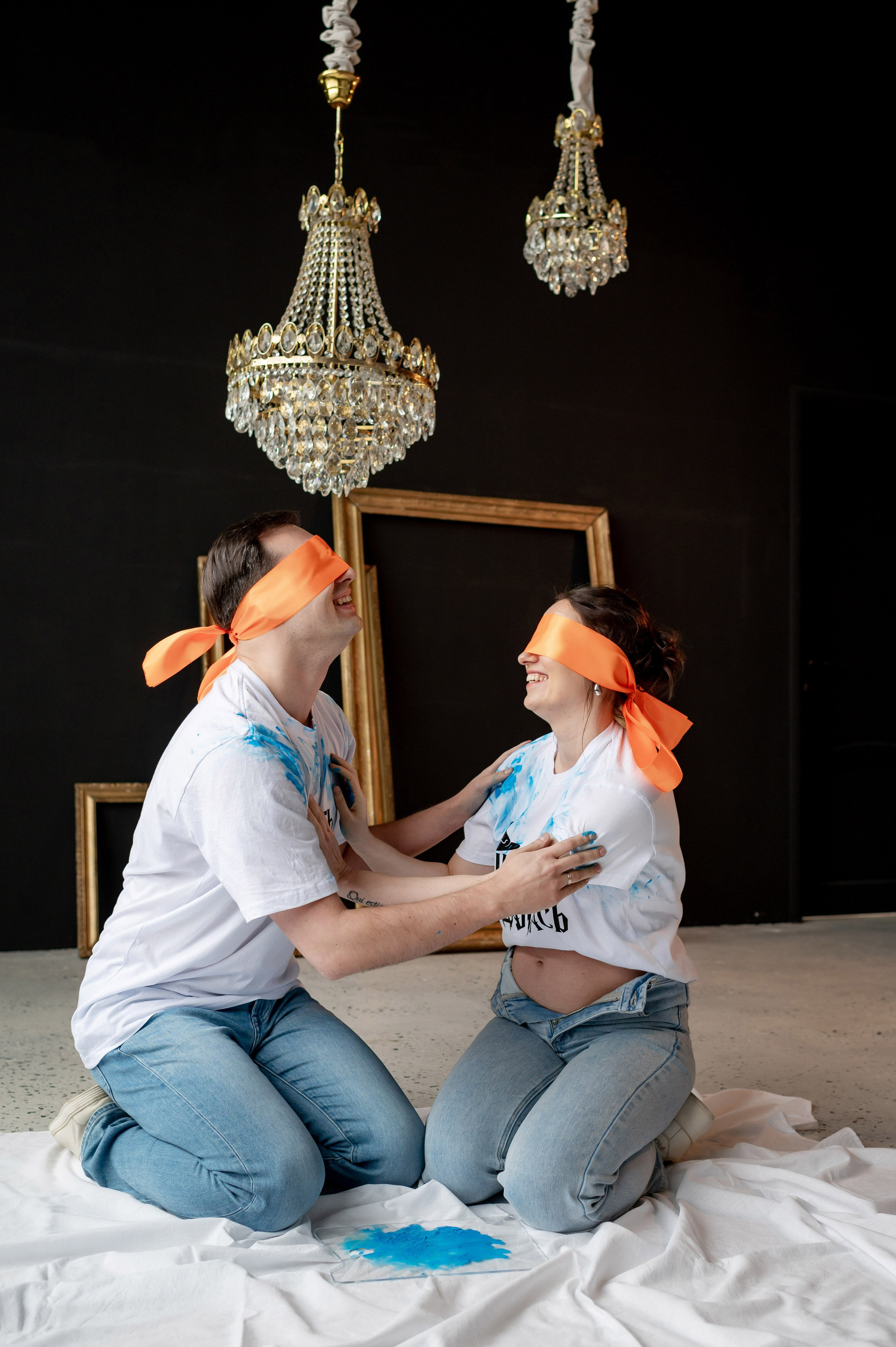 Беременность в красках и необычное гендер-пати. Портретный, семейный и свадебный фотограф в Санкт-Петербурге и в Пушкине Ширяев Денис