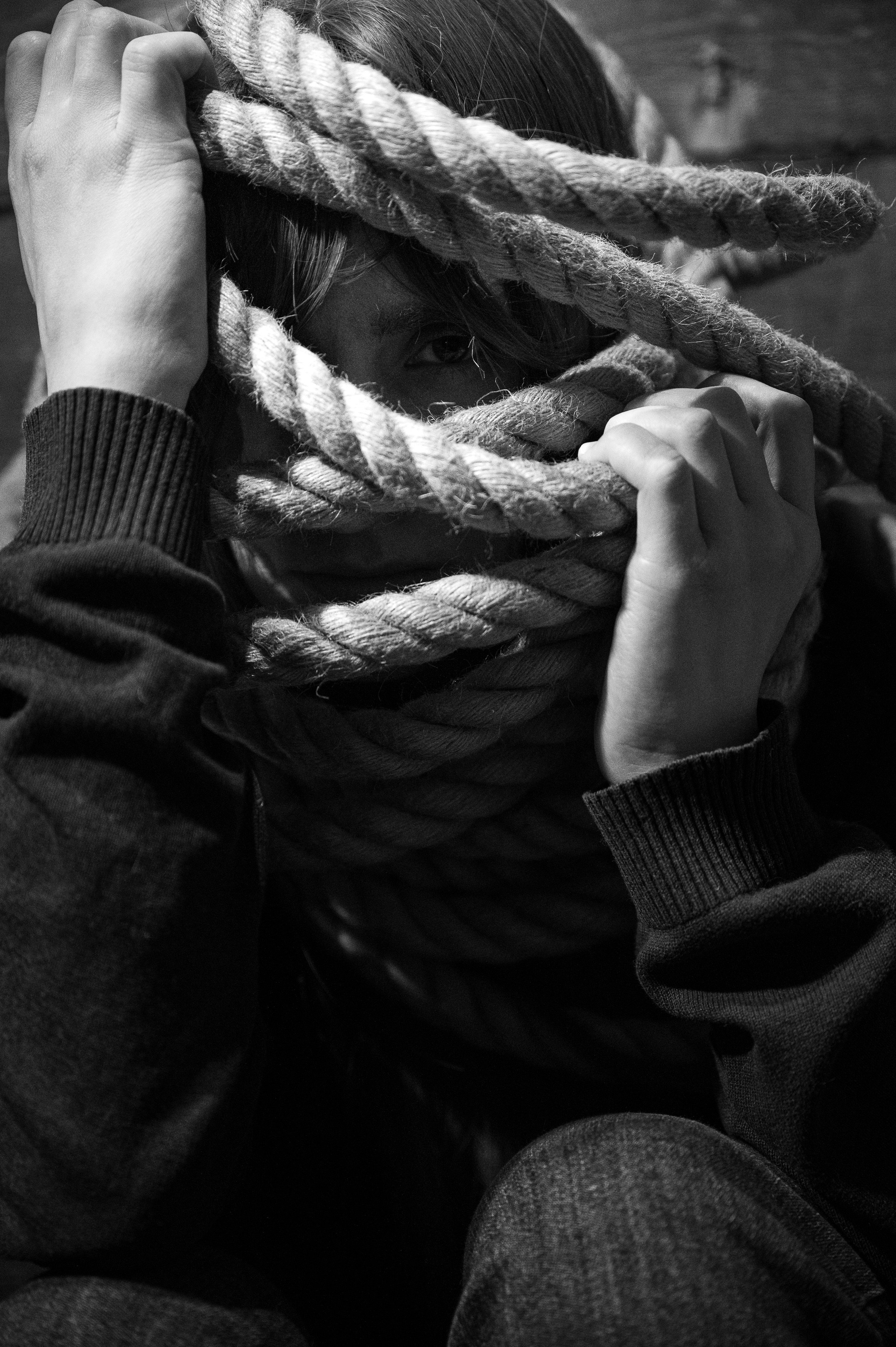 Self-imposed mental prison (Maria). Photographer in Moscow Anna Chistiakova