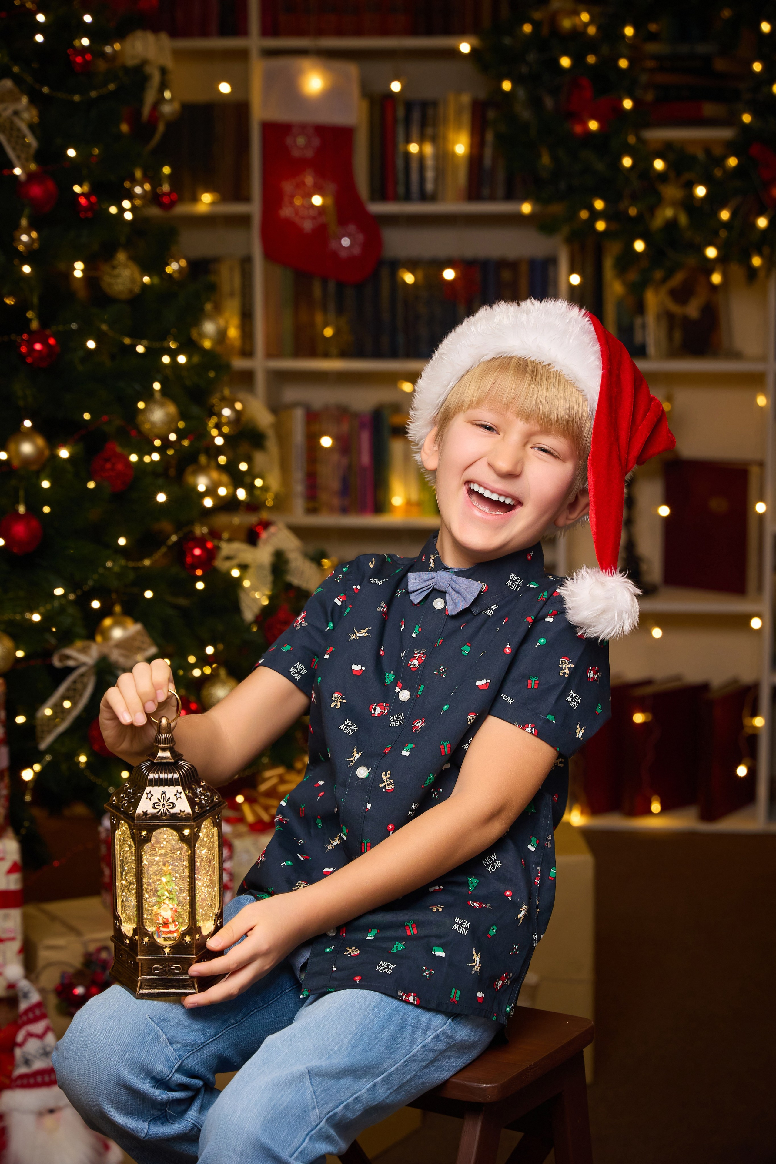 Новогодняя студийная фотосессия. Школьный фотограф, выпускные альбомы