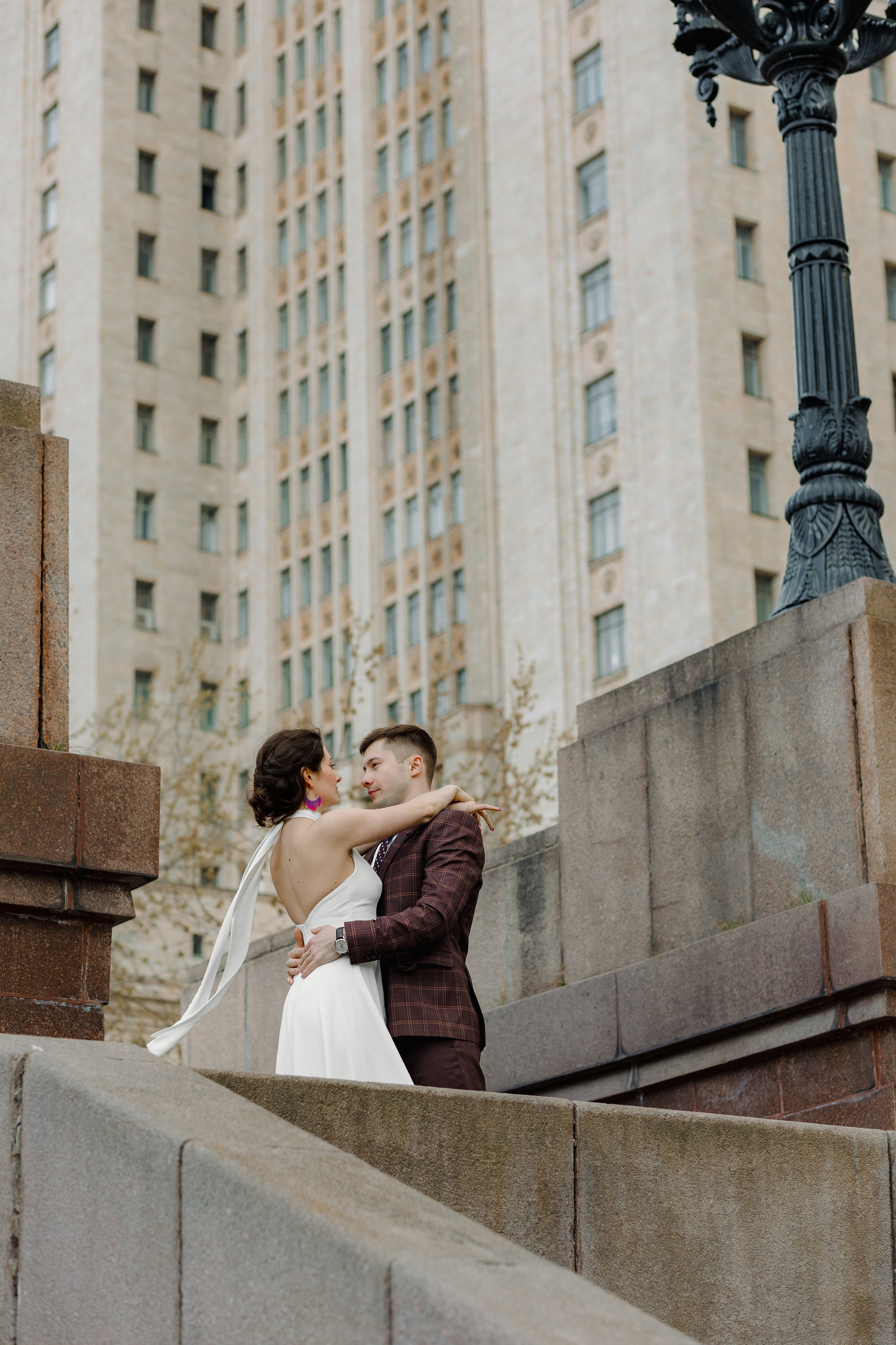 Свадебная фотосъёмка. Грибоедовский ЗАГС, МГУ. Портретный и семейный фотограф в Москве Мария Рослякова