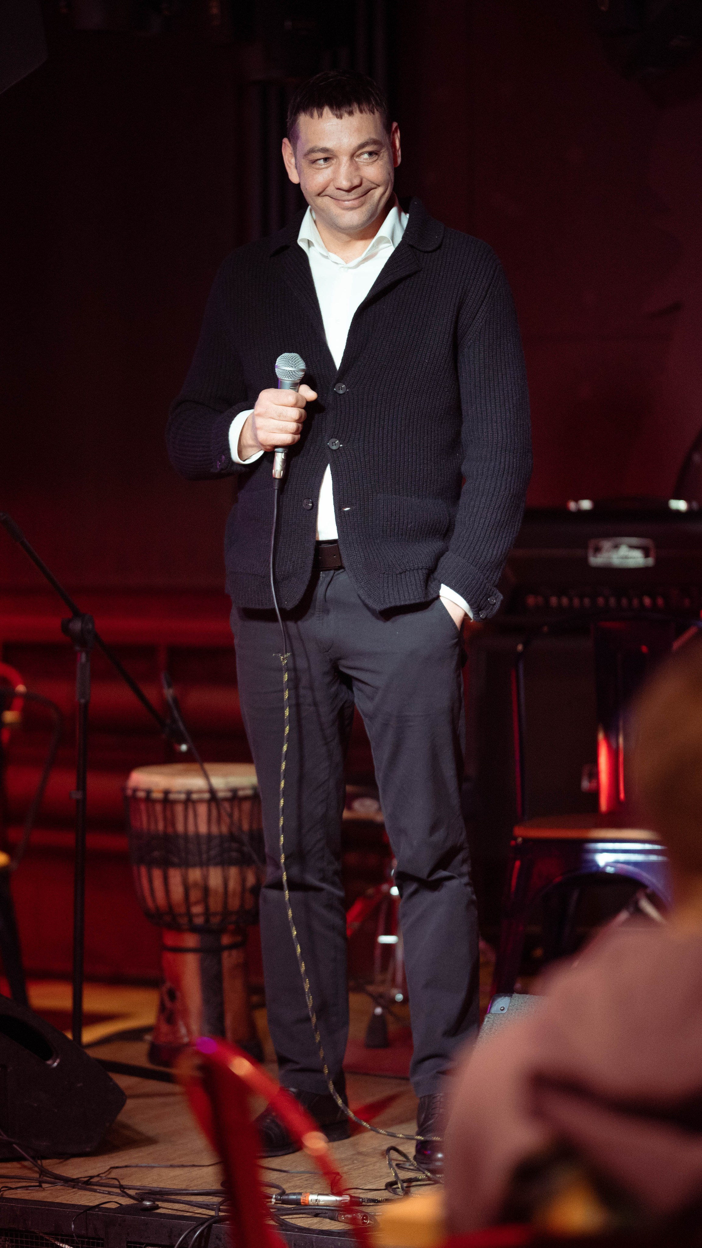 Репортажные фотографии творческого вечера Такие дела, Панда