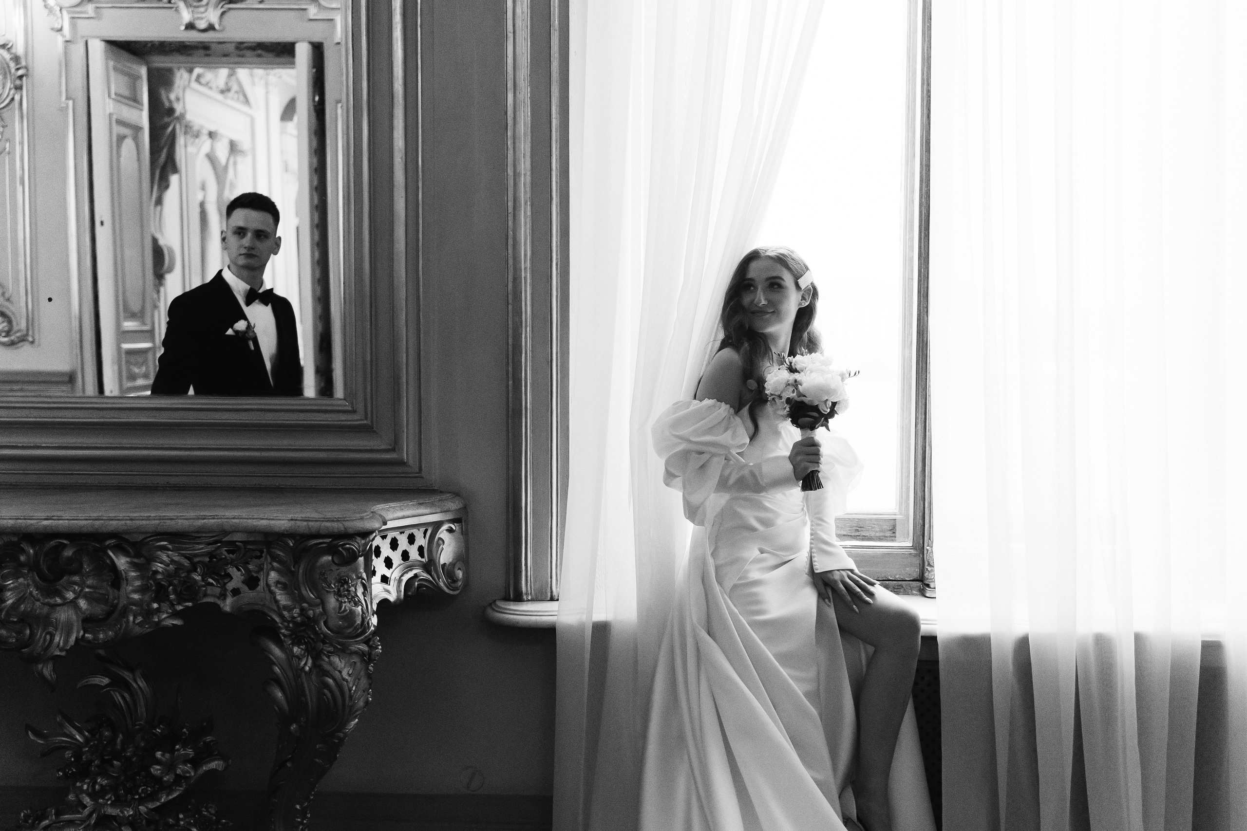 Современная свадьба с винтажным шлейфом в Санкт-Петербурге. Фотограф в Мурманске, Североморске и Санкт-Петербурге Валерия Козлова