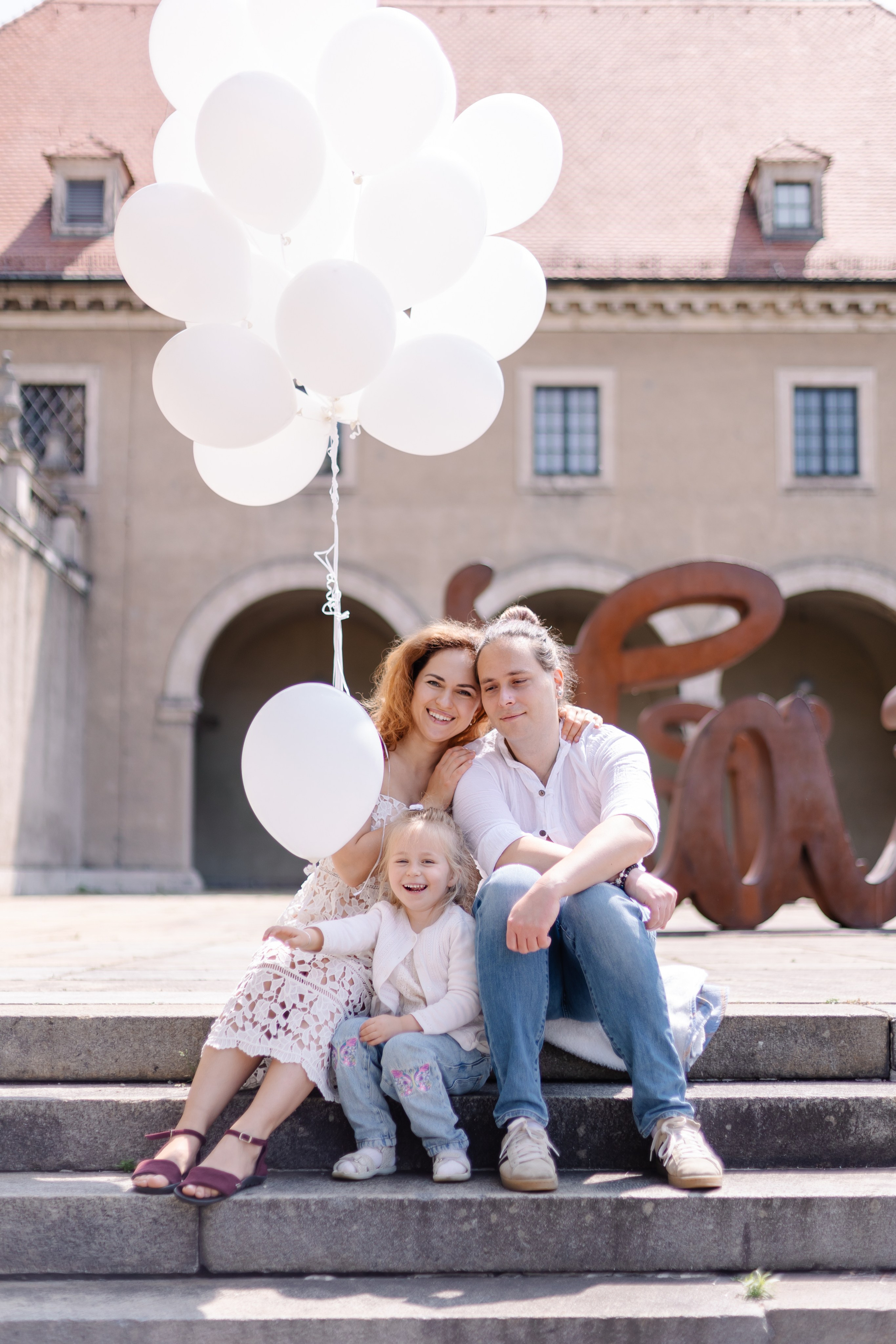 Летняя романтика в центре Мюнхена. Семейный фотограф в Мюнхене Даша Антипина