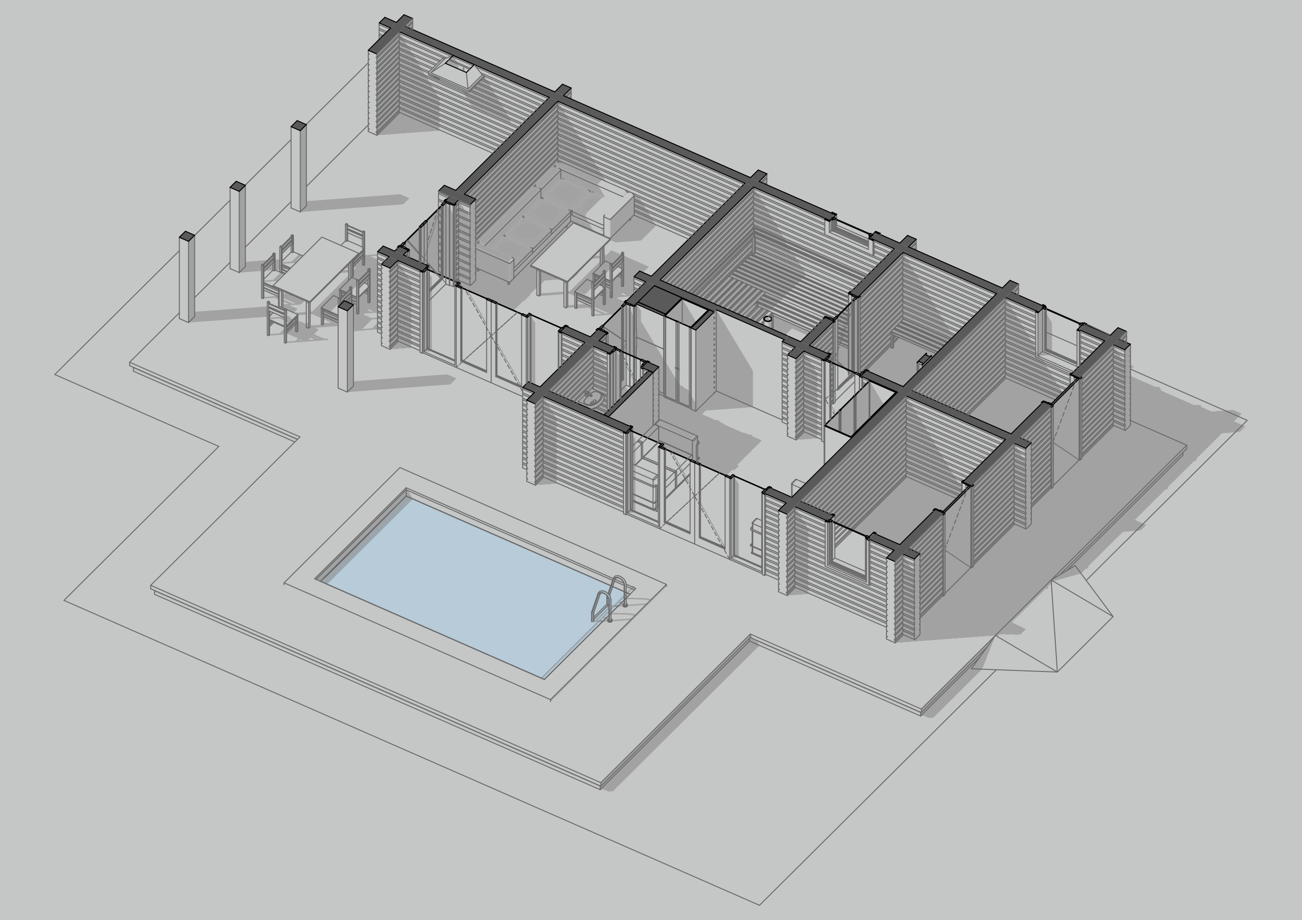 Firsovo. Bathhouse. RASEN DESIGN. Архитектурные проекты зданий, интерьеров и благоустройства