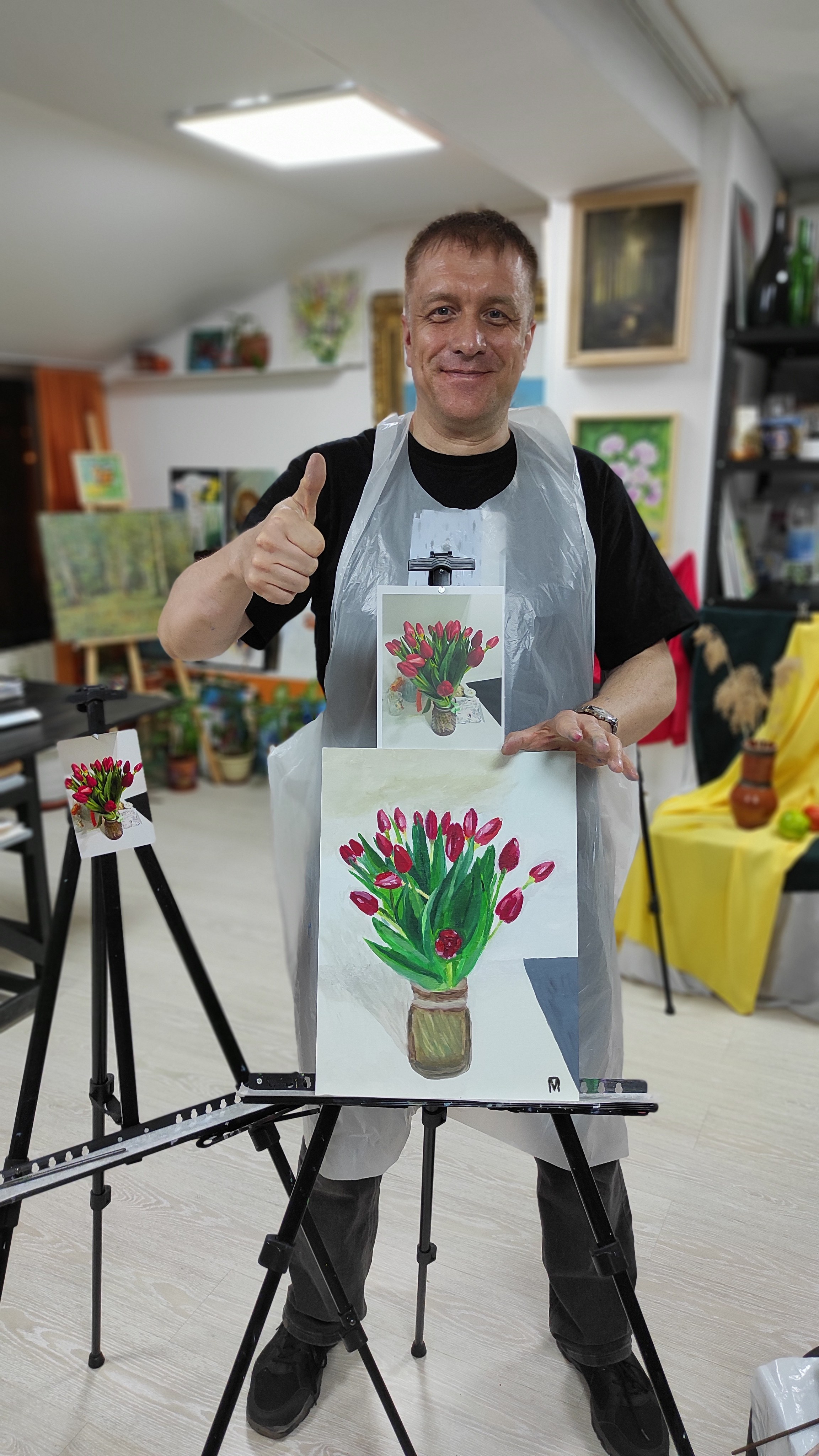 Мастер-класс по живописи на 8 марта. Арт-вечеринки и мастер-классы в Москве для взрослых и детей