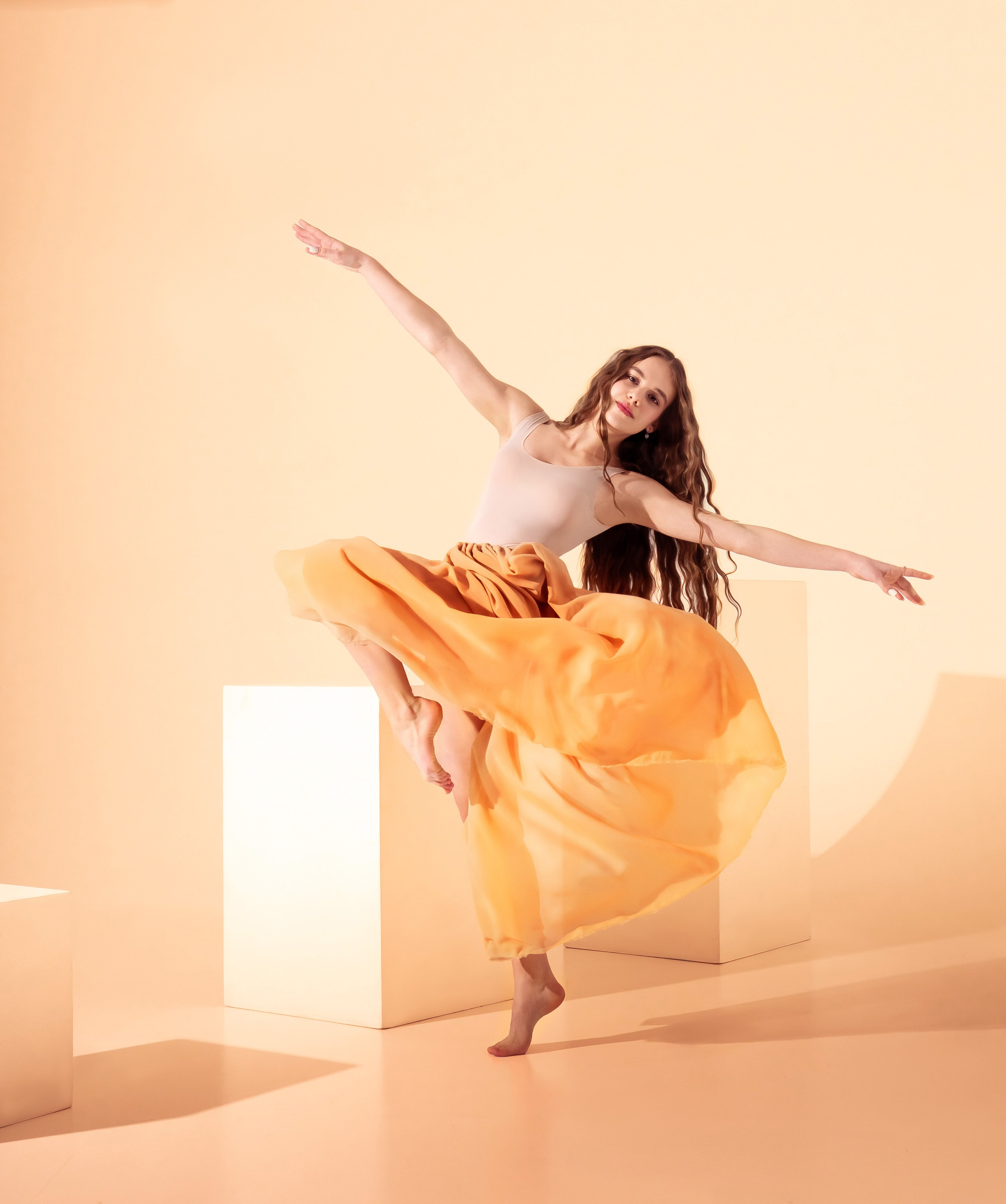 художественная съемка в студии с циклорамой