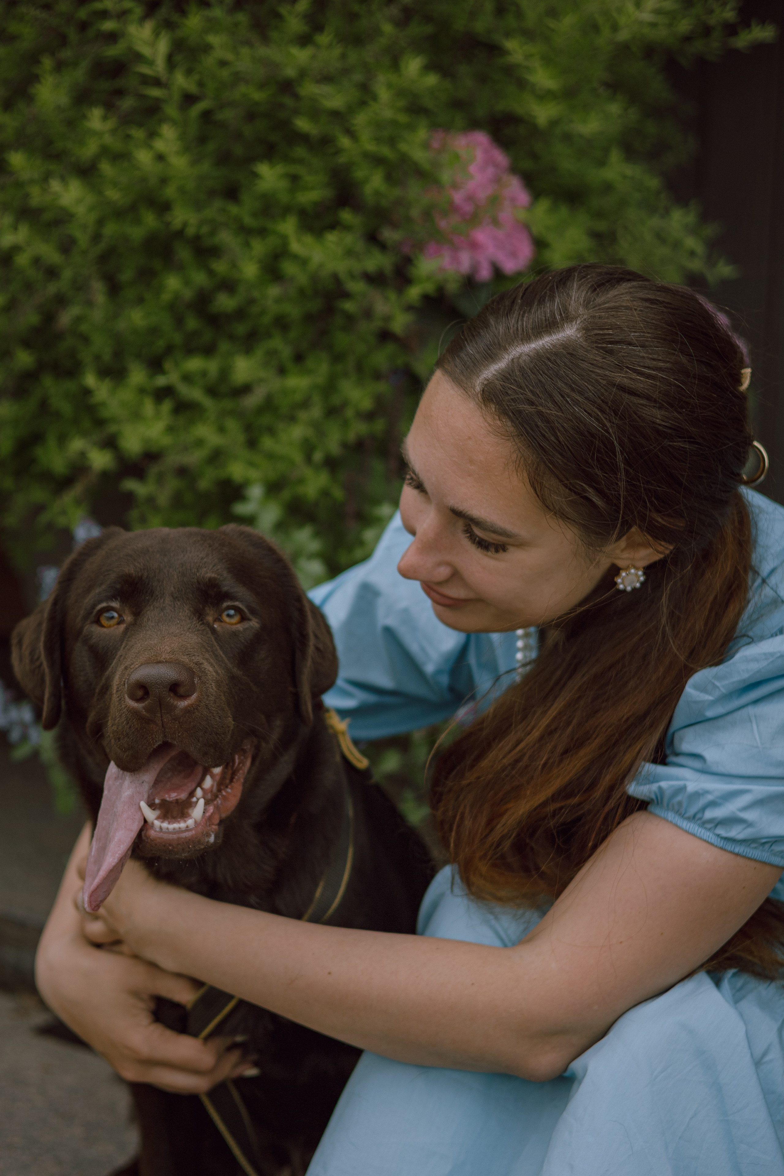 Оля и её шоколадный Тимофей. Фотограф — анималист •love-story•|Санкт-Петербург