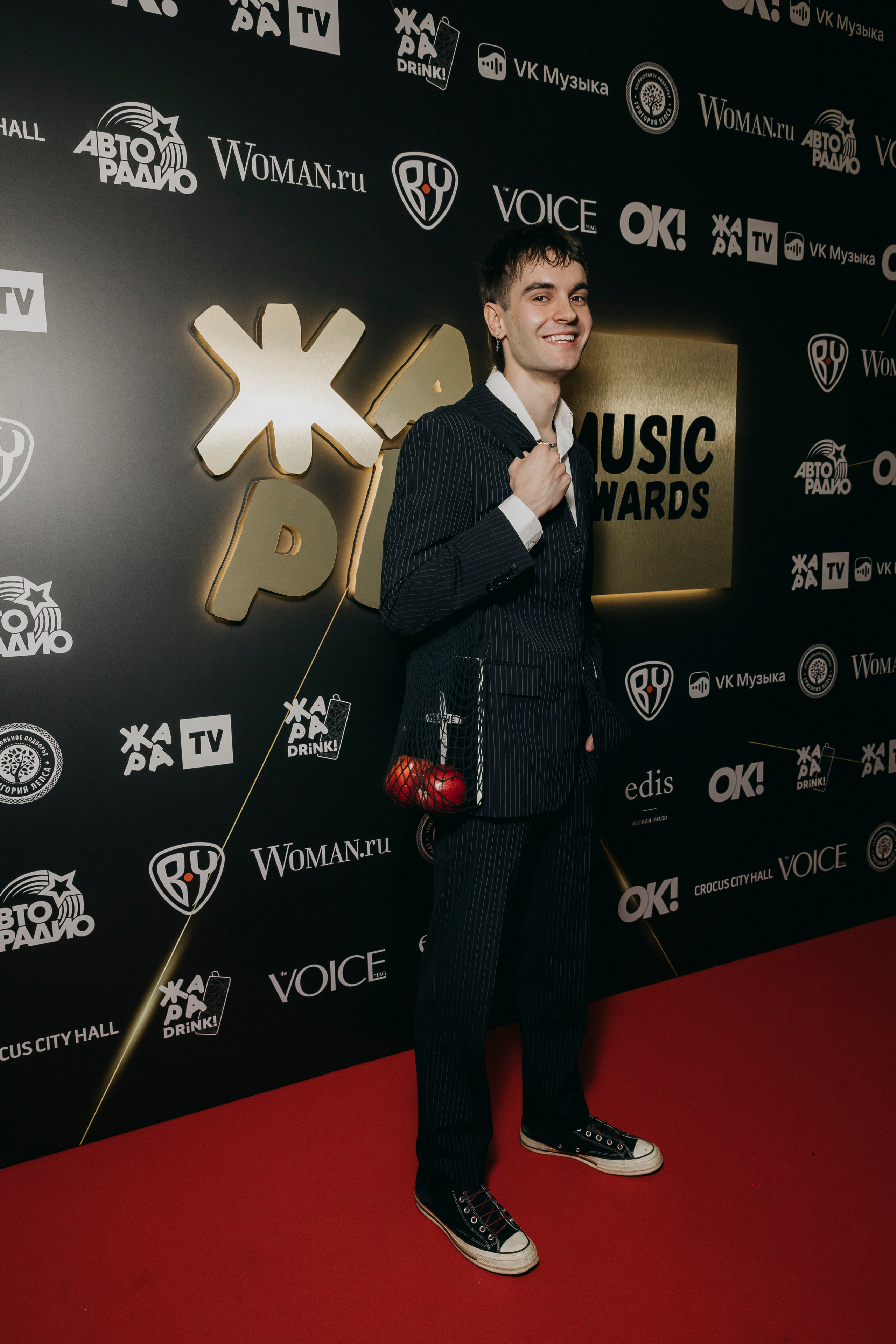 Никита KIOSSE на Премии ЖАРА MUSIC AWARDS 2022 в Crocus City Hall в Москве