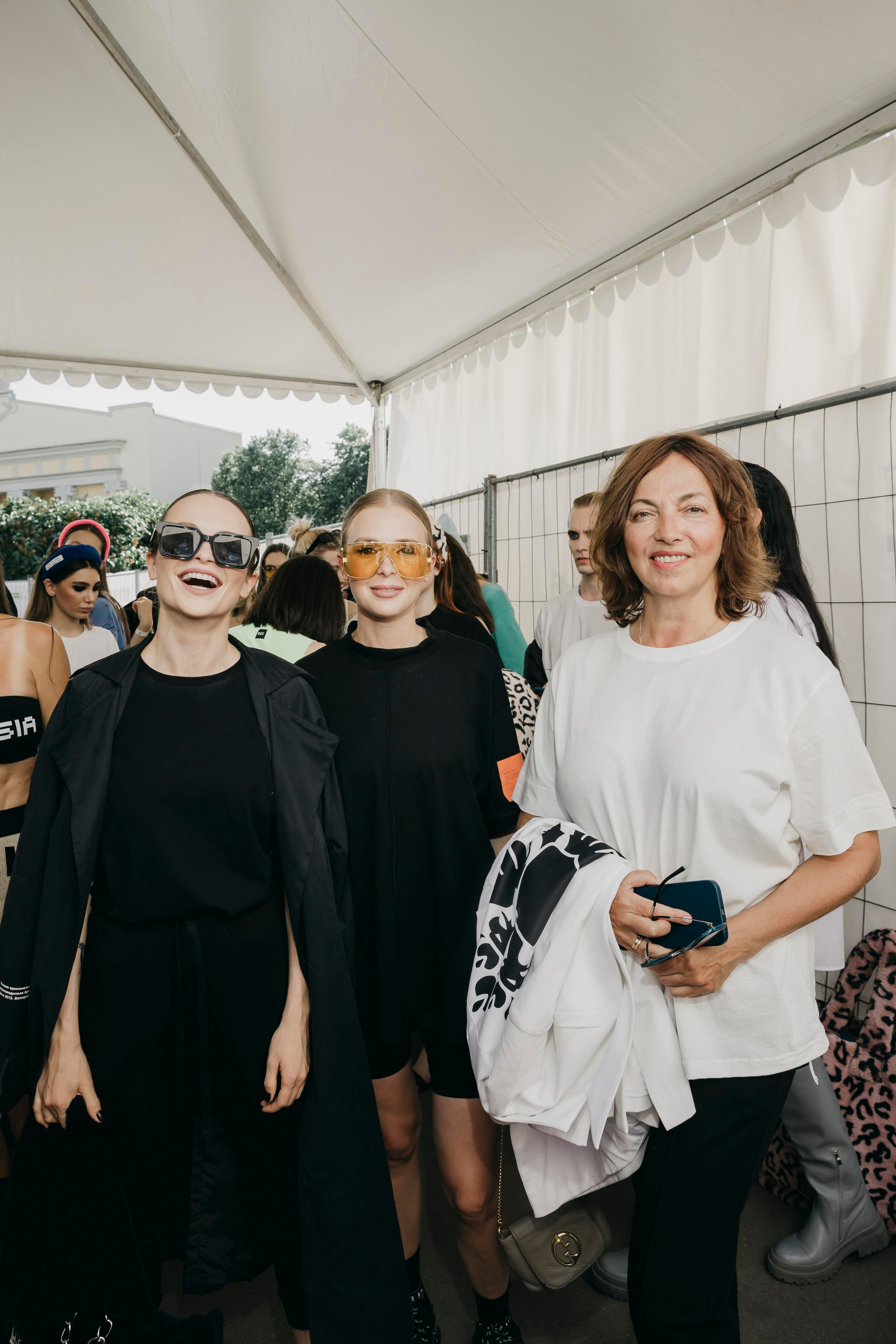 Дизайнеры DNK Russia и Татьяна Рогозина на Московской Неделе Моды на ВДНХ