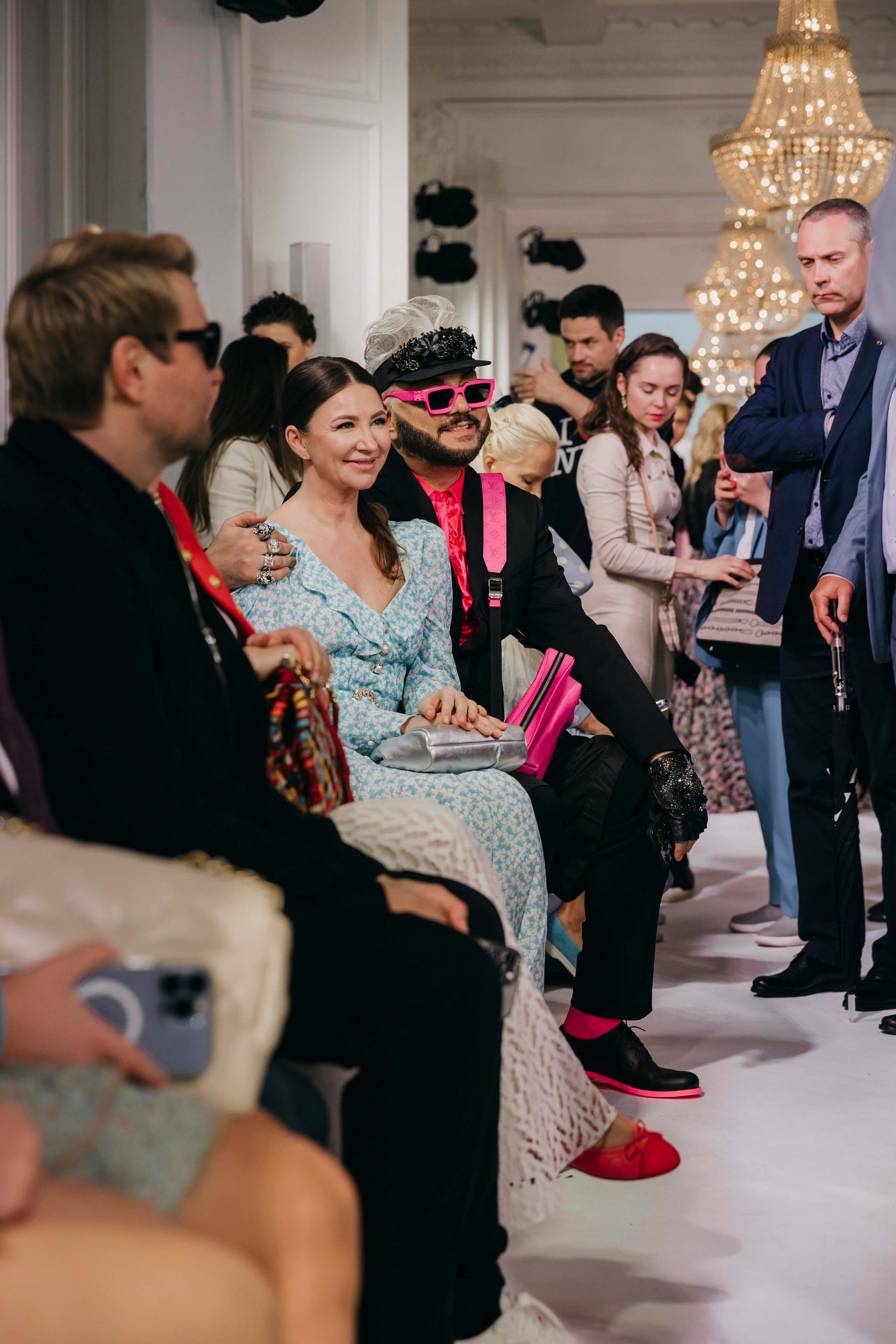 Елена Блиновская и Филипп Киркоров на показе бренда KATEE'S KIDS в Москве