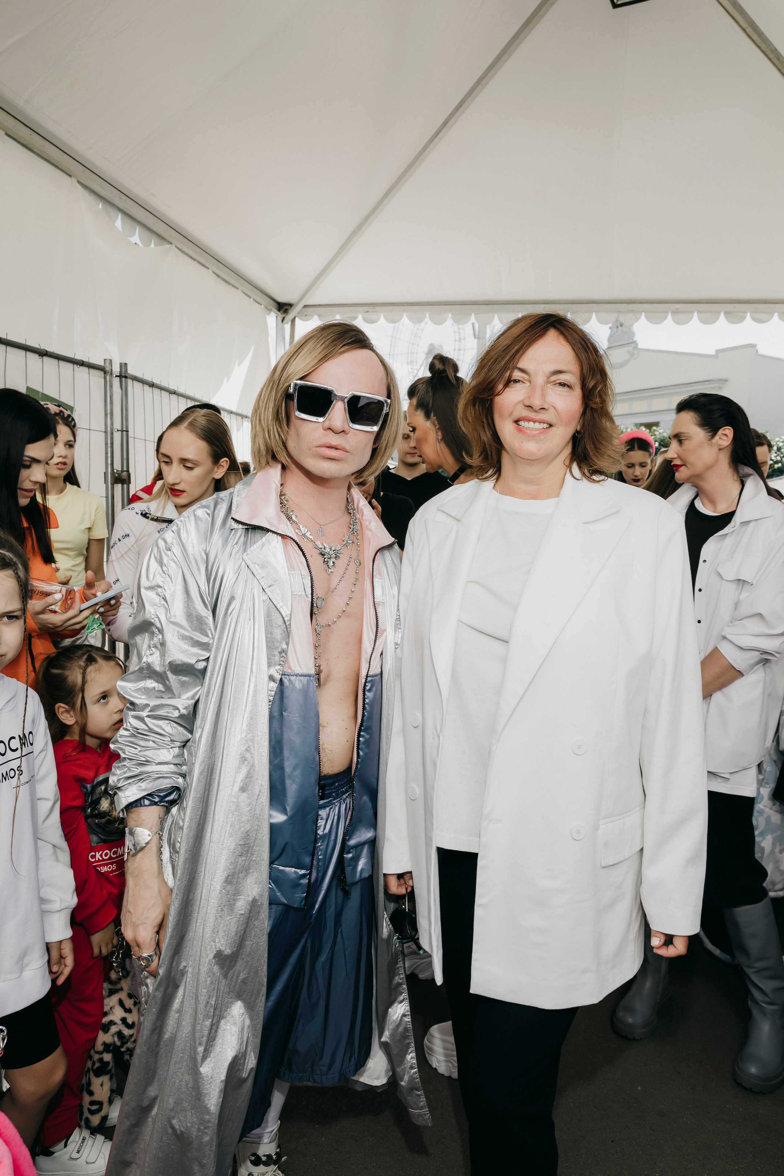 Евгений Вольтов и Татьяна Рогозина на Московской Неделе Моды на ВДНХ