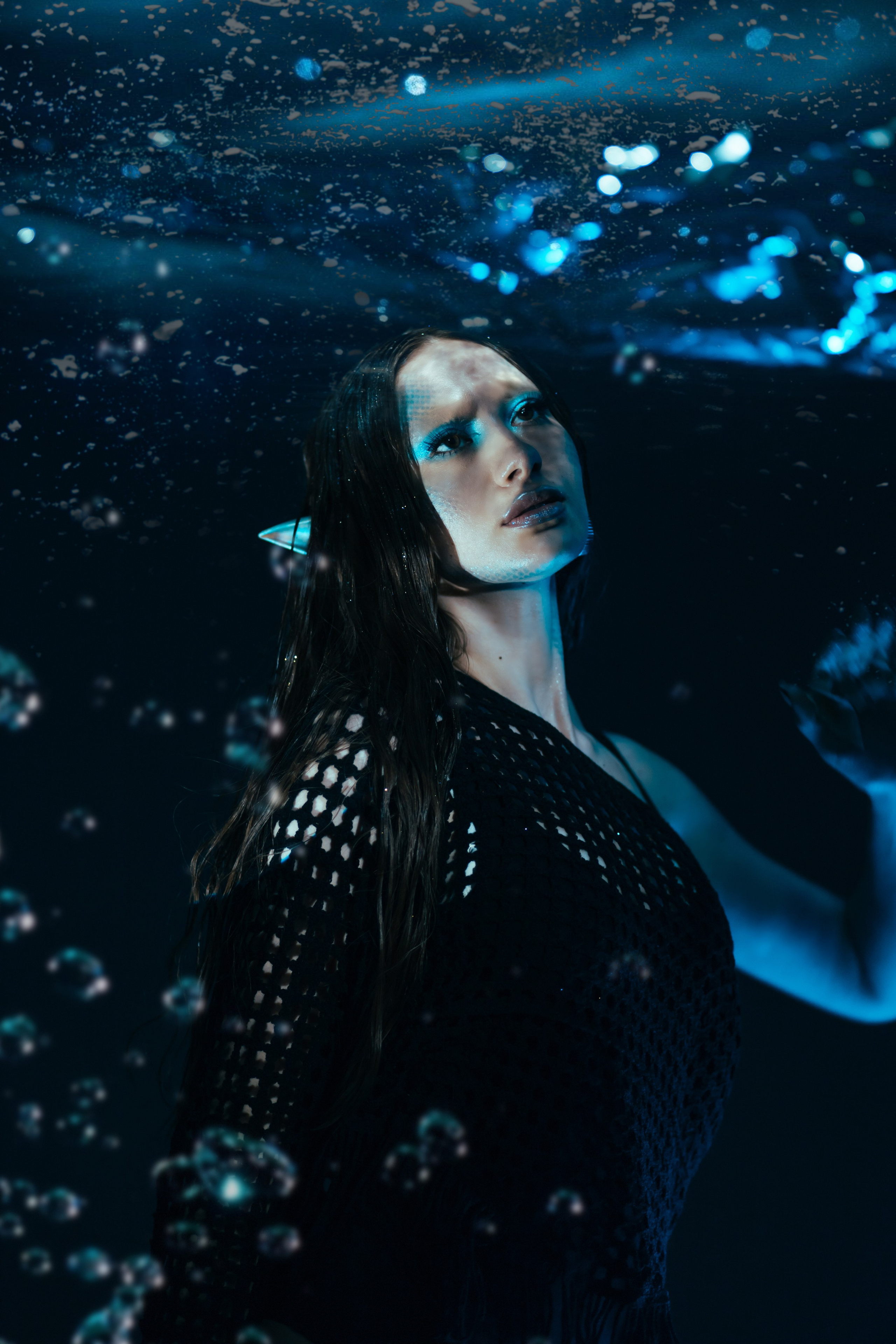 Фотосессия в студии под водой, но без воды!. Фотограф Виктория Меллез