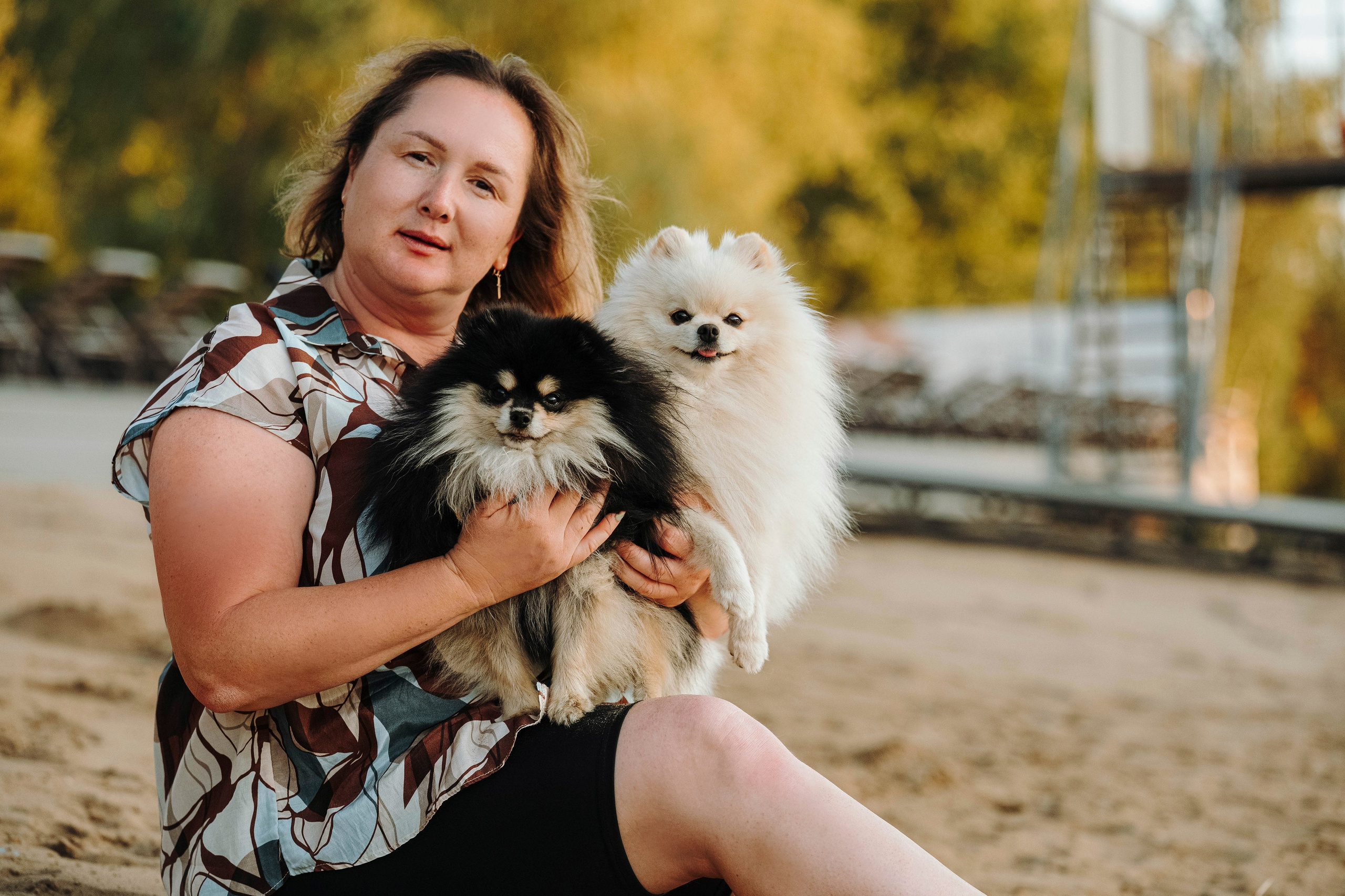 Анастасия, Босс и Милка — летний закат в резиденции Мария. Фотограф — анималист Плужникова Юлия Саратов/Энгельс/Москва