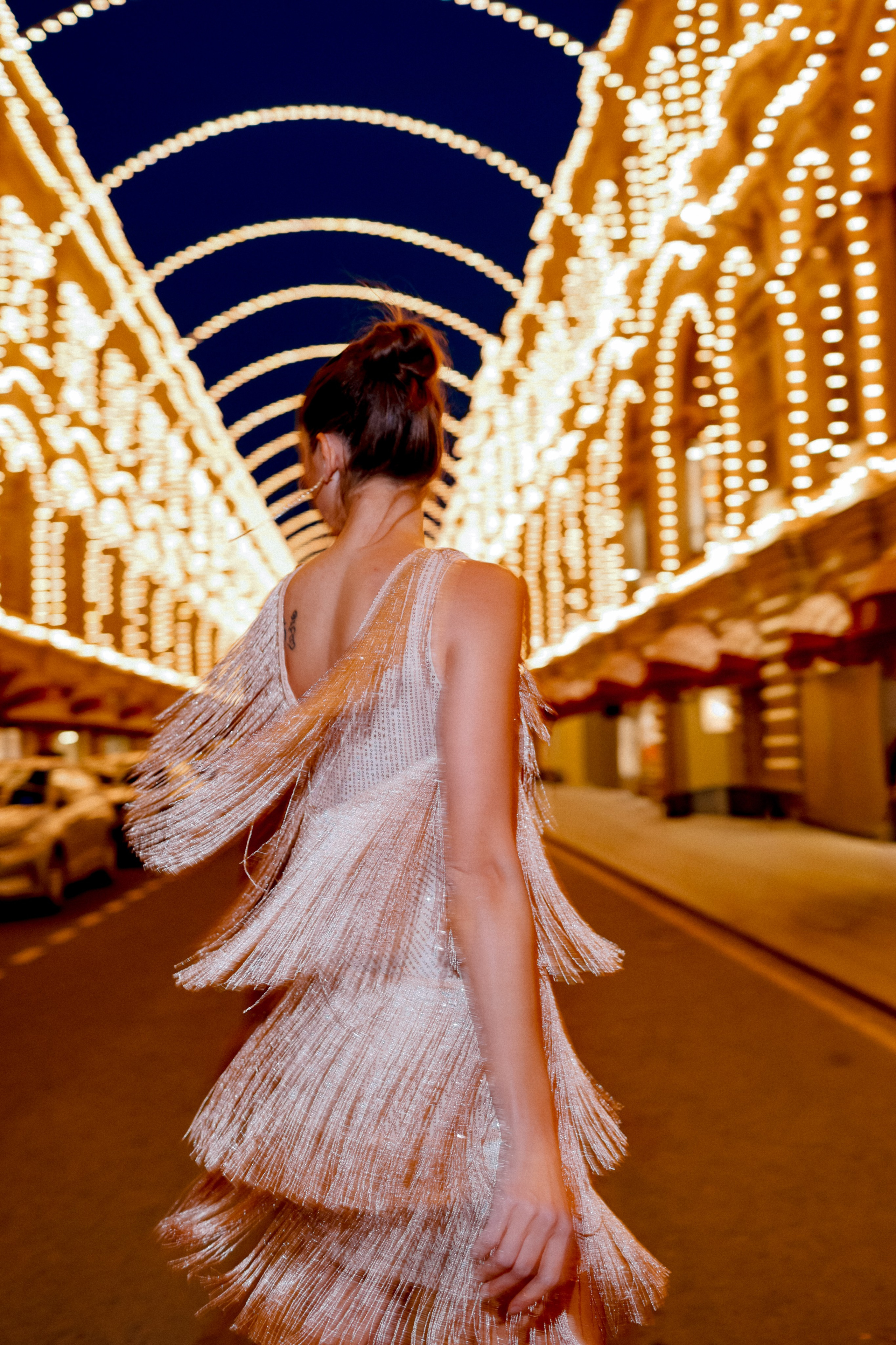 Ночная фотосессия в центре Москвы. Женский фотограф в Москве Ксения Казакова