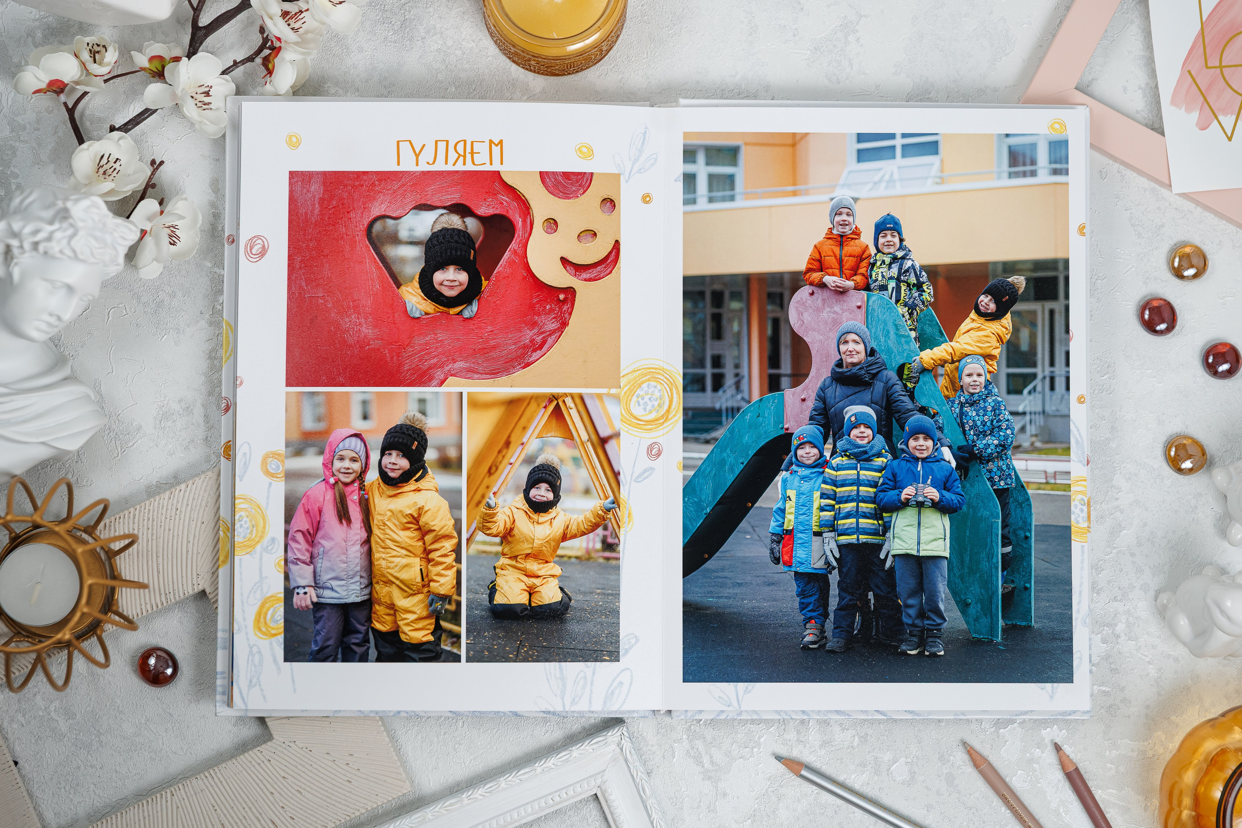 Выпускные альбомы в детский сад. Семейный и детский фотограф Комина Елена, Власиха, Одинцово