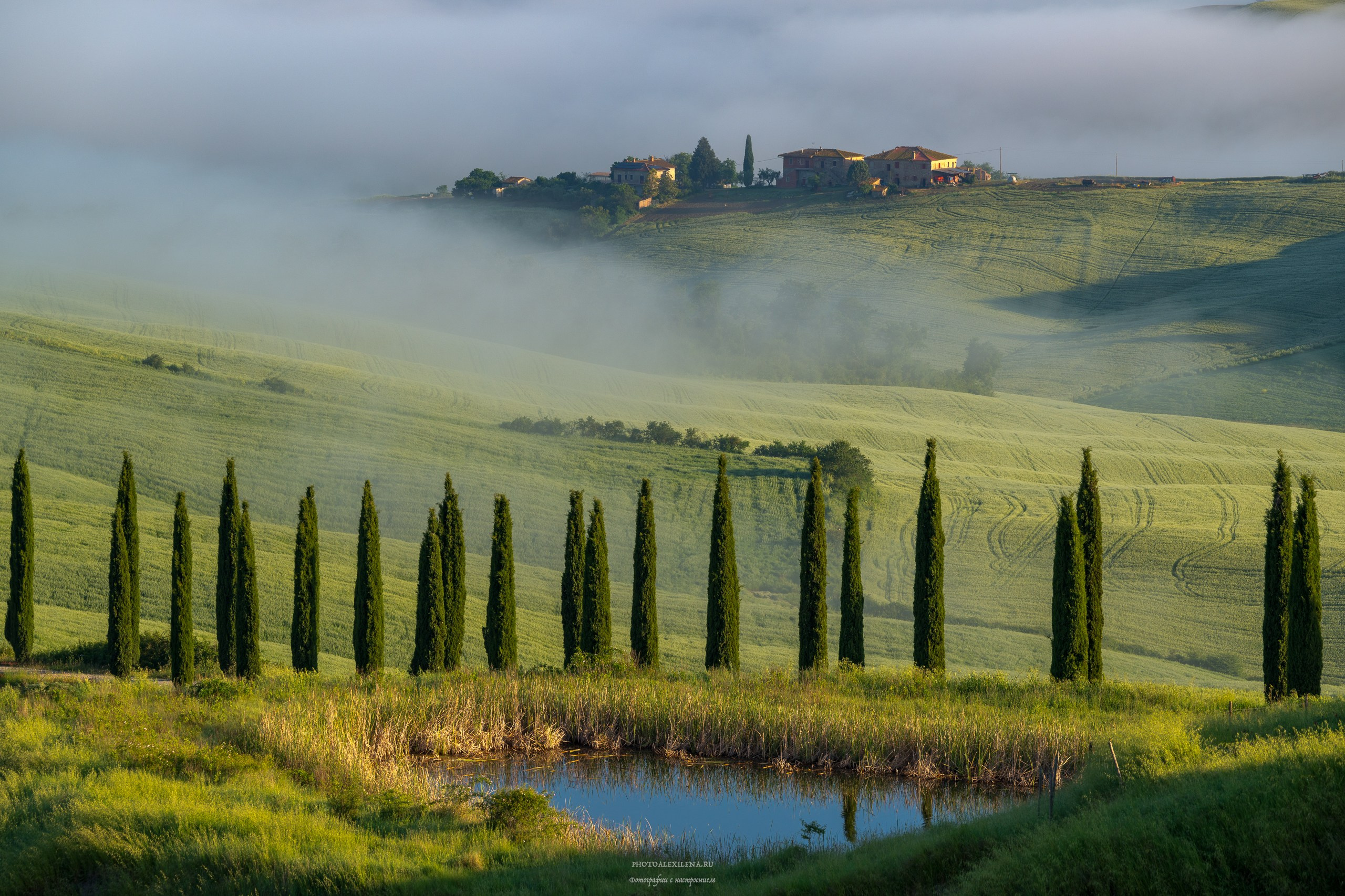 Долина Крете Сенези (Crete Senesi). Авторские стильные фотокартины