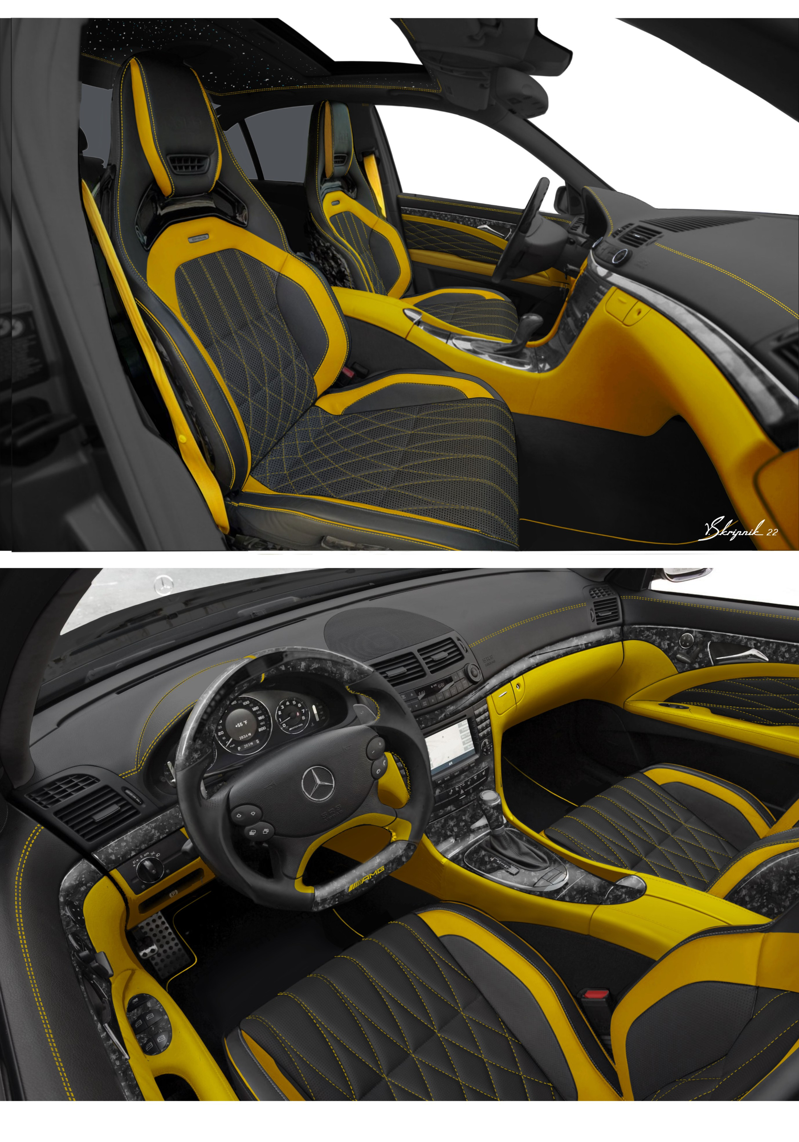 Mercedes W211. Design Yachts and Cars