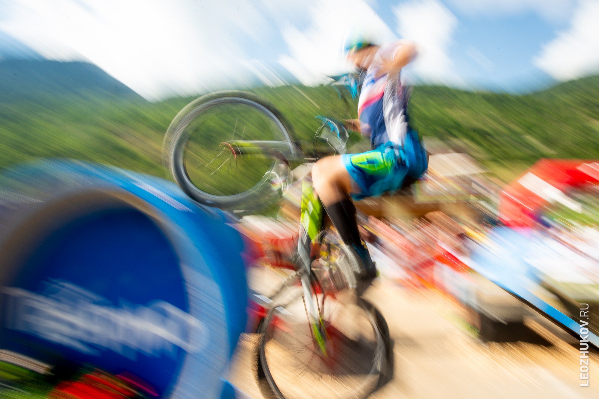 UCI Trials World Championships 2016 — finals. Sports photographer Leonid Zhukov