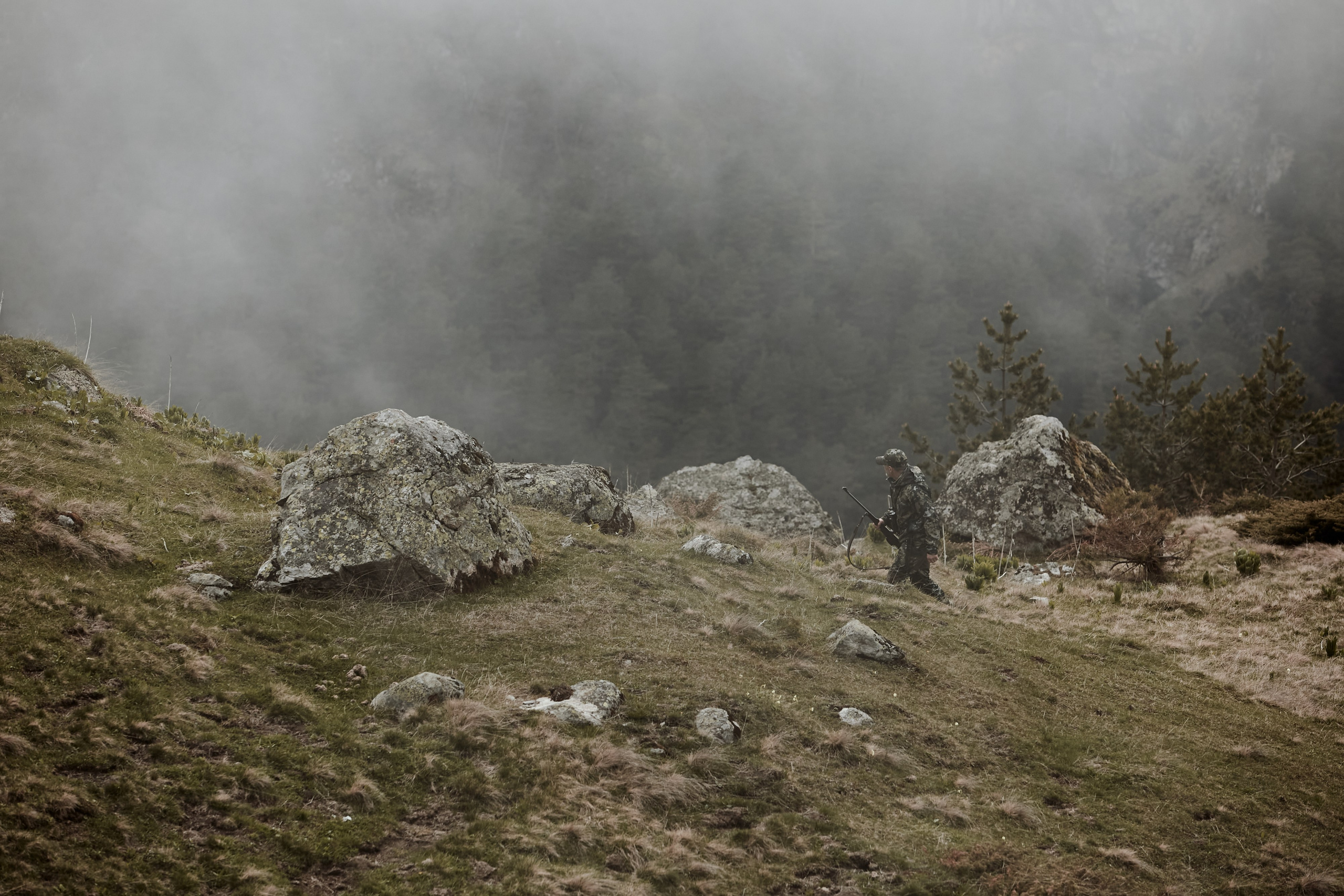 Съемка для бренда охотничьей одежды под ключ. Фотограф Продюсер в горах КБР / Москва Нальчик Горы