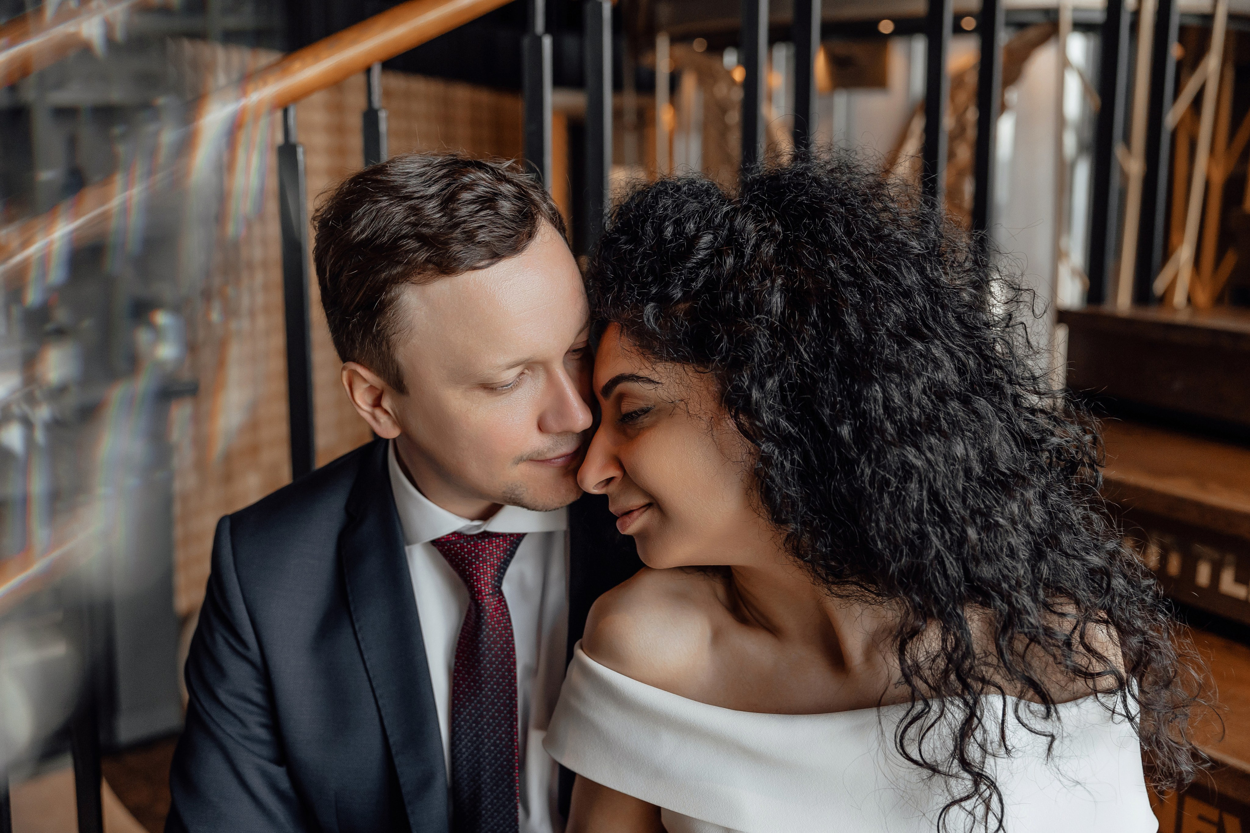 свадебная фотосессия ресторан Birds Москва Сити