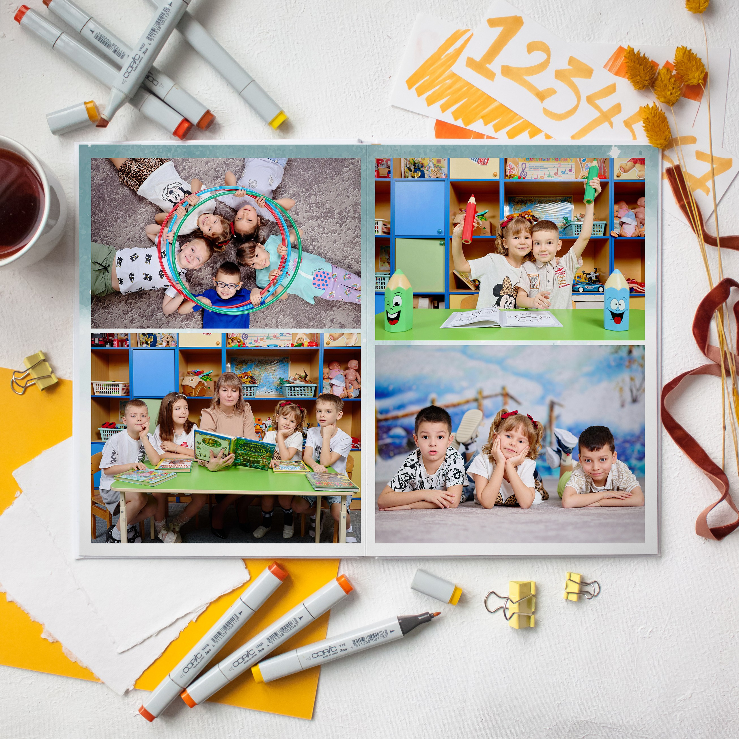 6 развортов. Фотограф Выпускные альбомы Таганрог Сергей Коробченко