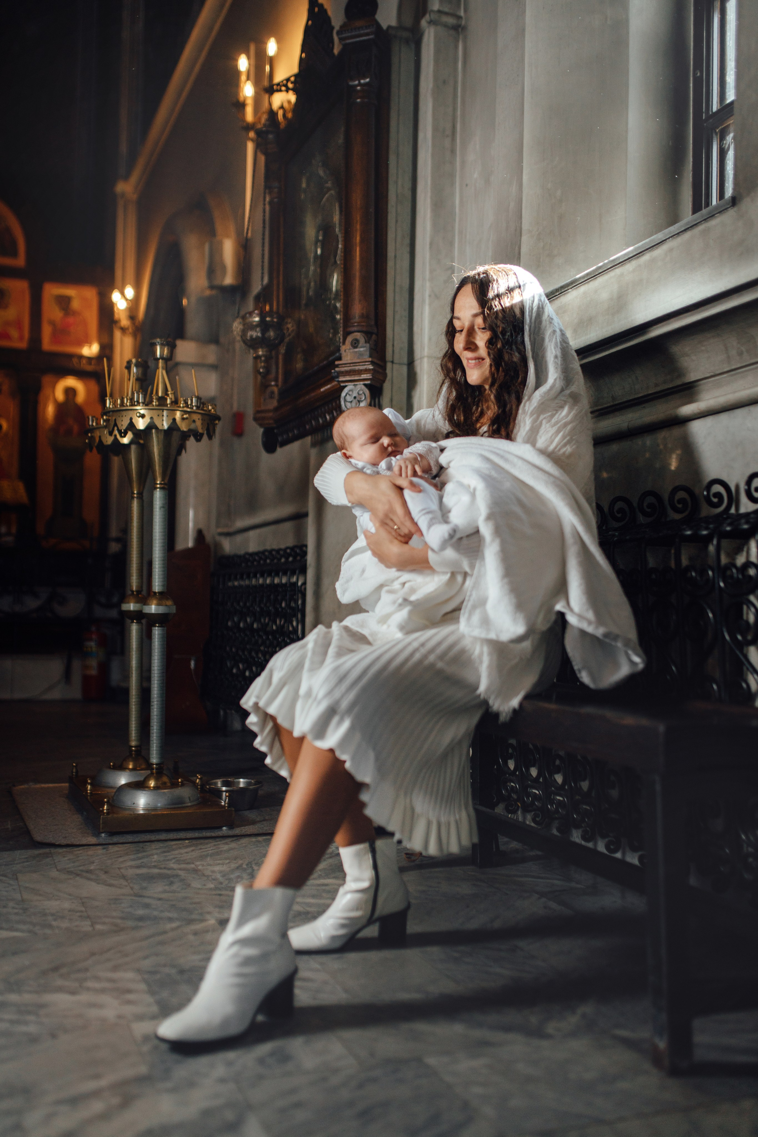 Крещение Тимура, храм иконы Божье Матери Всех Скорбящих Радость